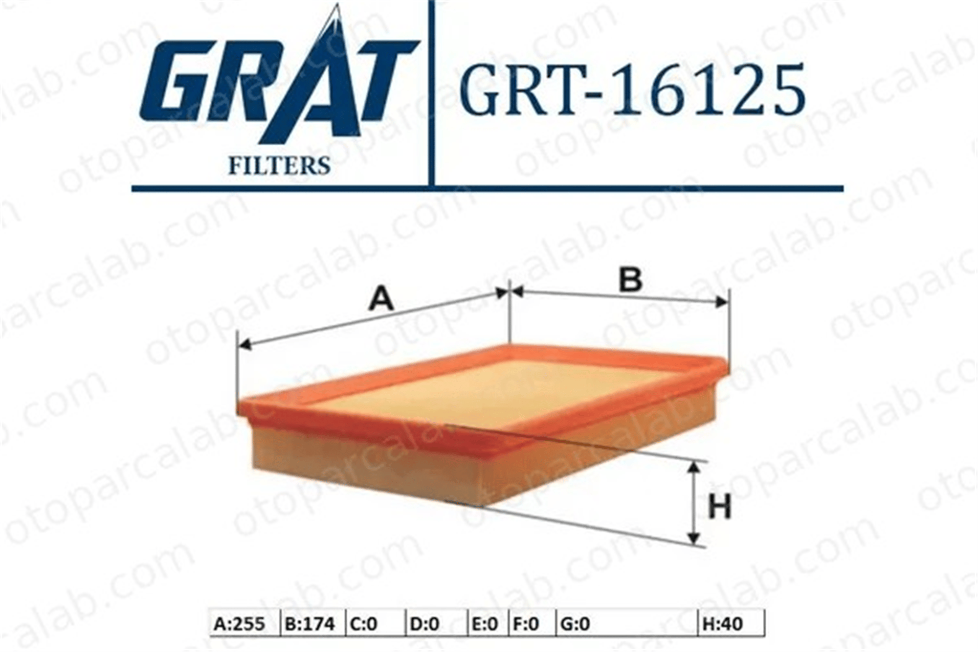 GRAT 16125 Hava Filtresi HYUNDAI ELANTRA III Sedan COUPE II 281132D000 281132F000