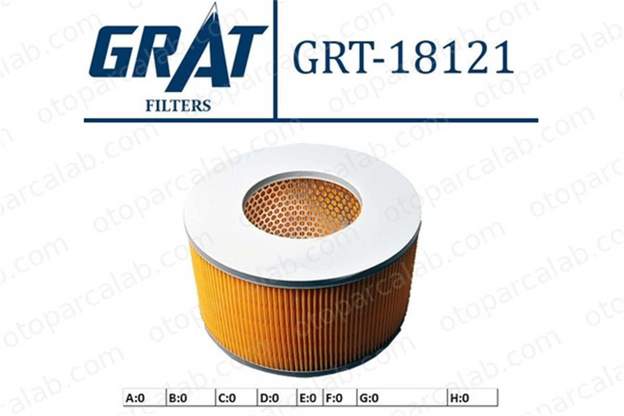 GRAT 18121 Hava Filtresi TOYOTA HILUX VI Pick-up HILUX VII Pick-up 1780154170 1780154150