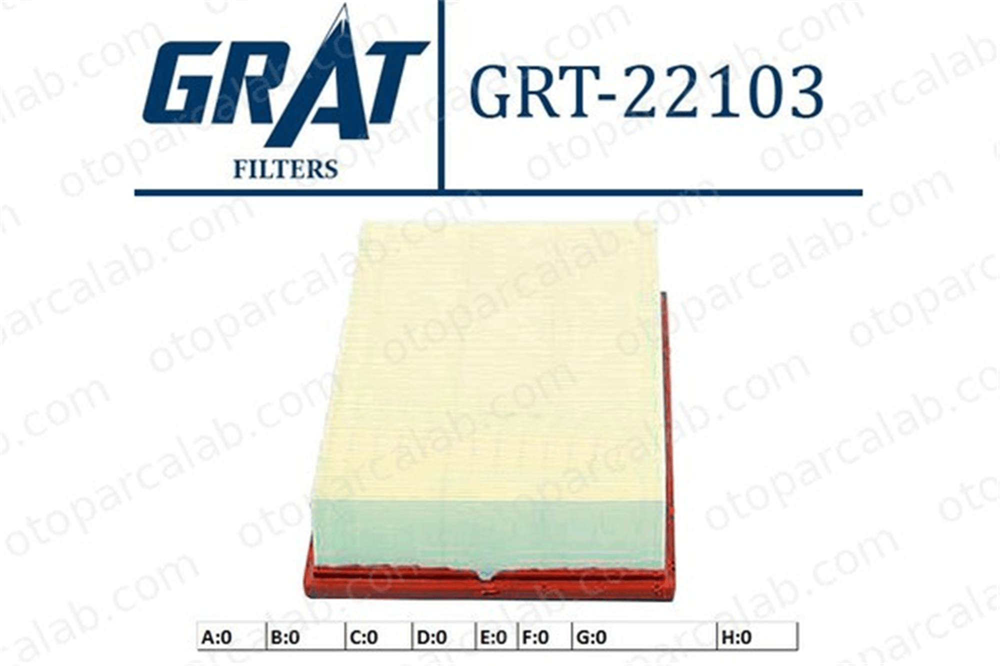GRAT 22103 Hava Filtresi MERCEDES-BENZ E-SERISI E-SERISI T-Model A6040940504 6040940504