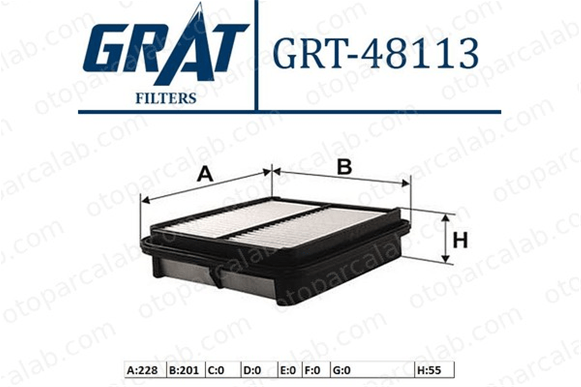 GRAT 48113 Hava Filtresi SUZUKI GRAND VITARA I VITARA 1378077 30025009