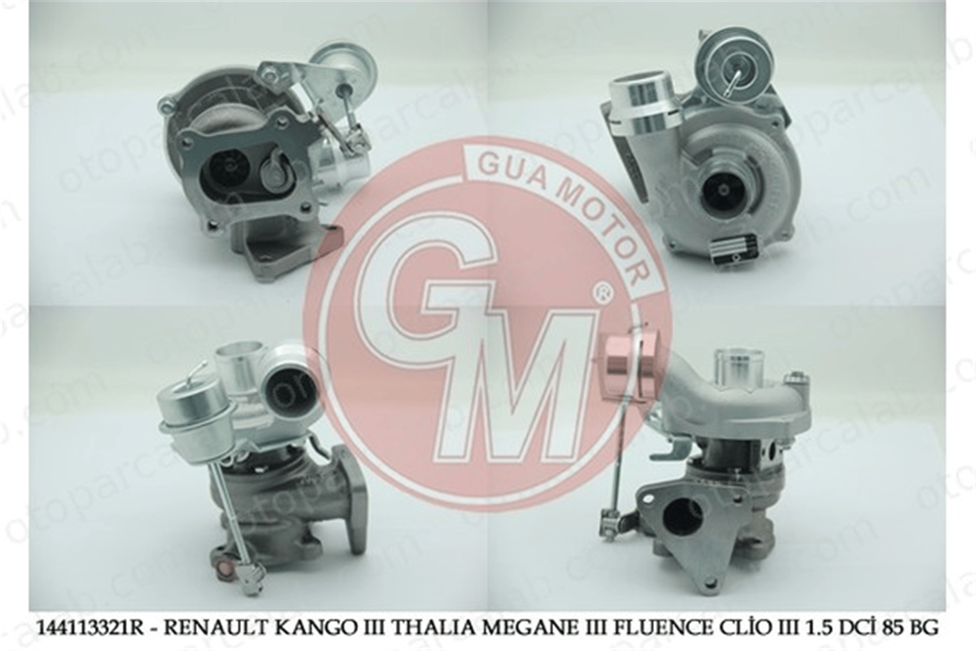 GUA 40611 Turbo Şarj RENAULT KANGOO Express MODUS / GRAND MODUS 144113321R 1441100QAS