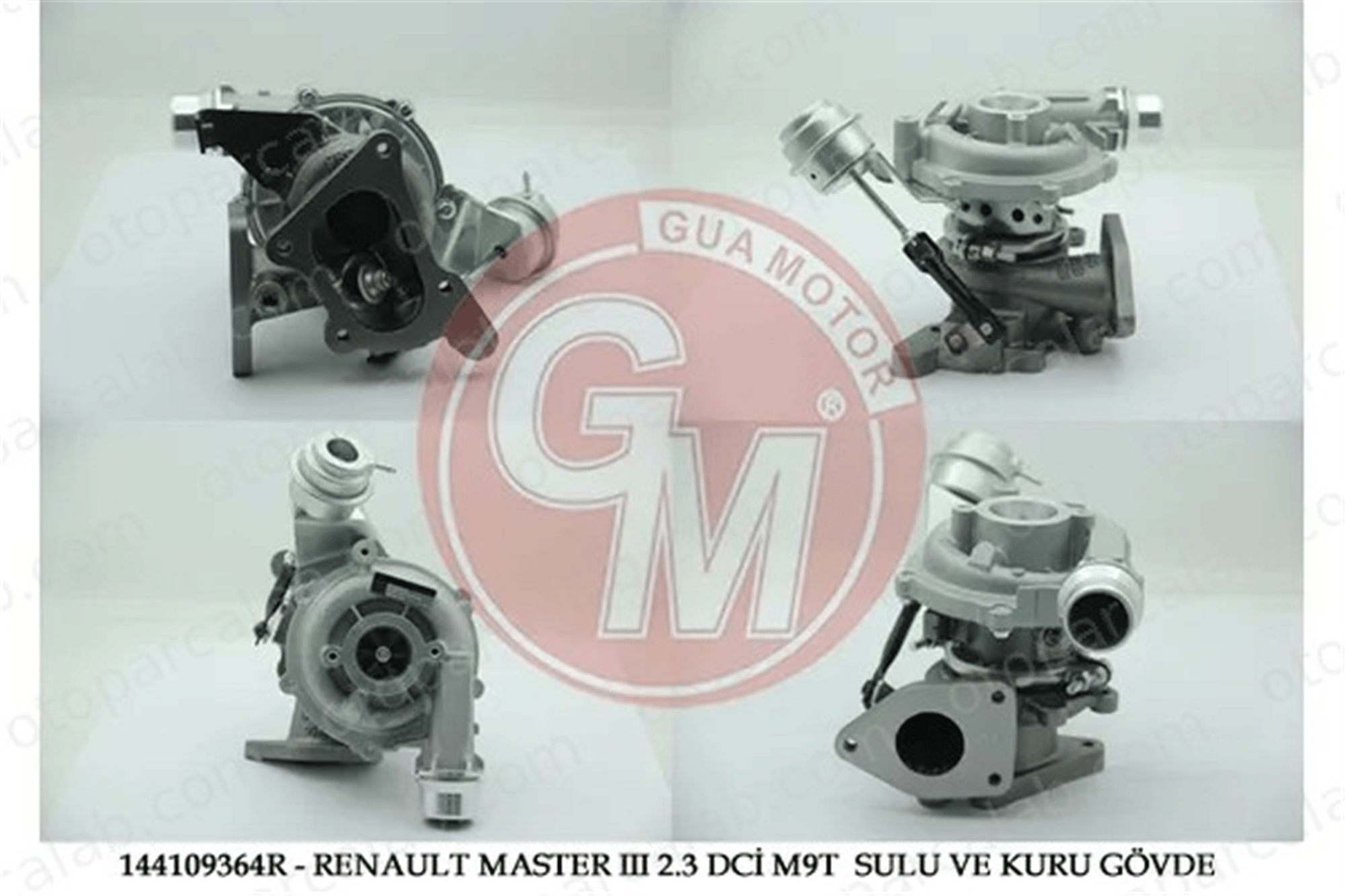 GUA 40612 Turbo Şarj RENAULT MASTER III Panelvan/Van NISSAN NV400 Panelvan/Van 144109364R 144101946R