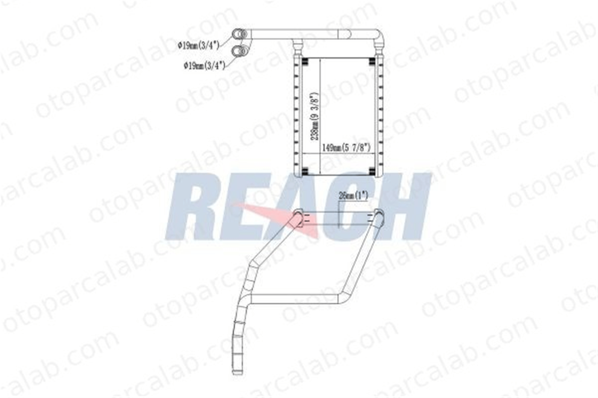 GUA 41472 Kalorifer Radyatörü FORD TRANSIT V363 Panelvan/Van TRANSIT V363 Platform şasi BK2118B539 1768439