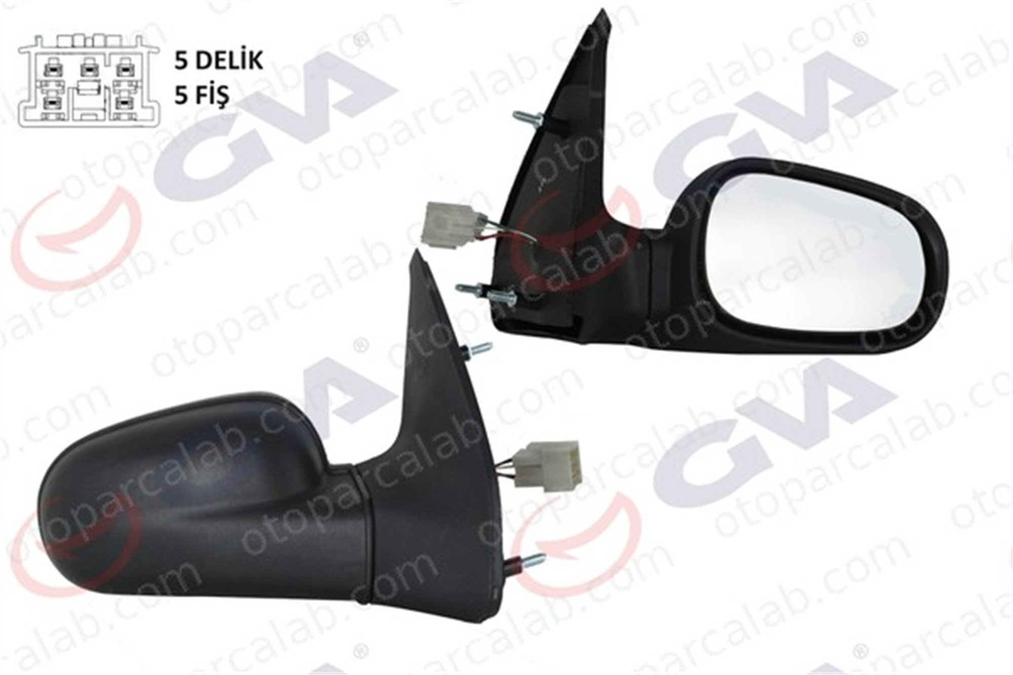 GVA 1014105 Dikiz Aynası Dış Sağ RENAULT CLIO I CLIO I Kasa/eğik arka 7700826675 1100826675