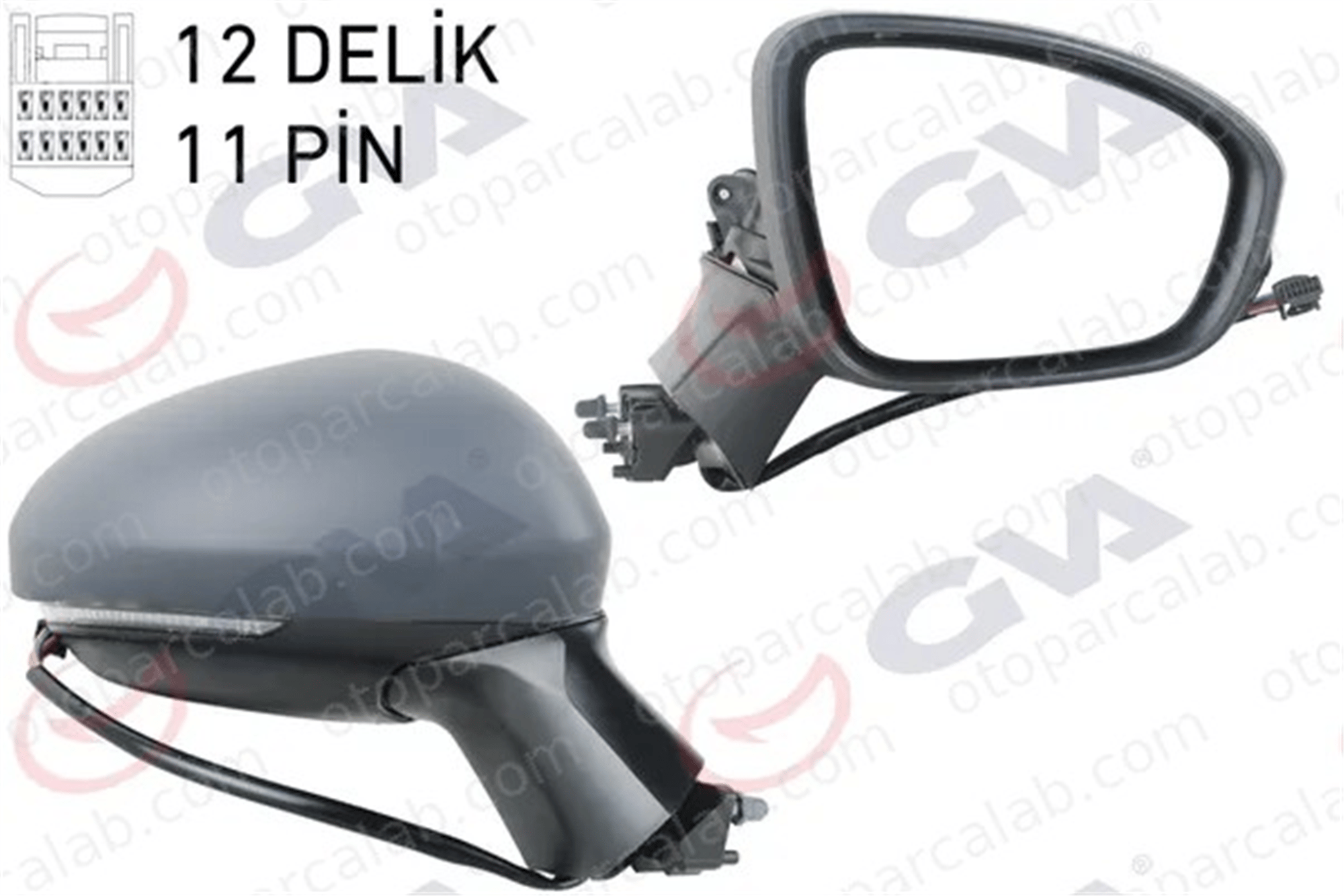 GVA 1014346 Dikiz Aynası Dış Sağ RENAULT CLIO V 963017280R 963742692R