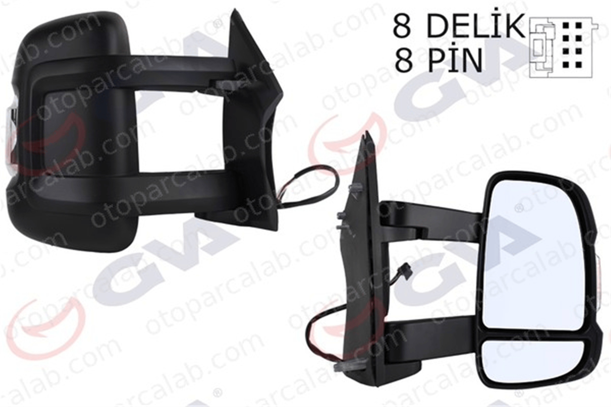 GVA 1027156 Dikiz Aynası Dış Sağ CITROËN JUMPER Panelvan/Van JUMPER Platform şasi 8153W3 1635685780