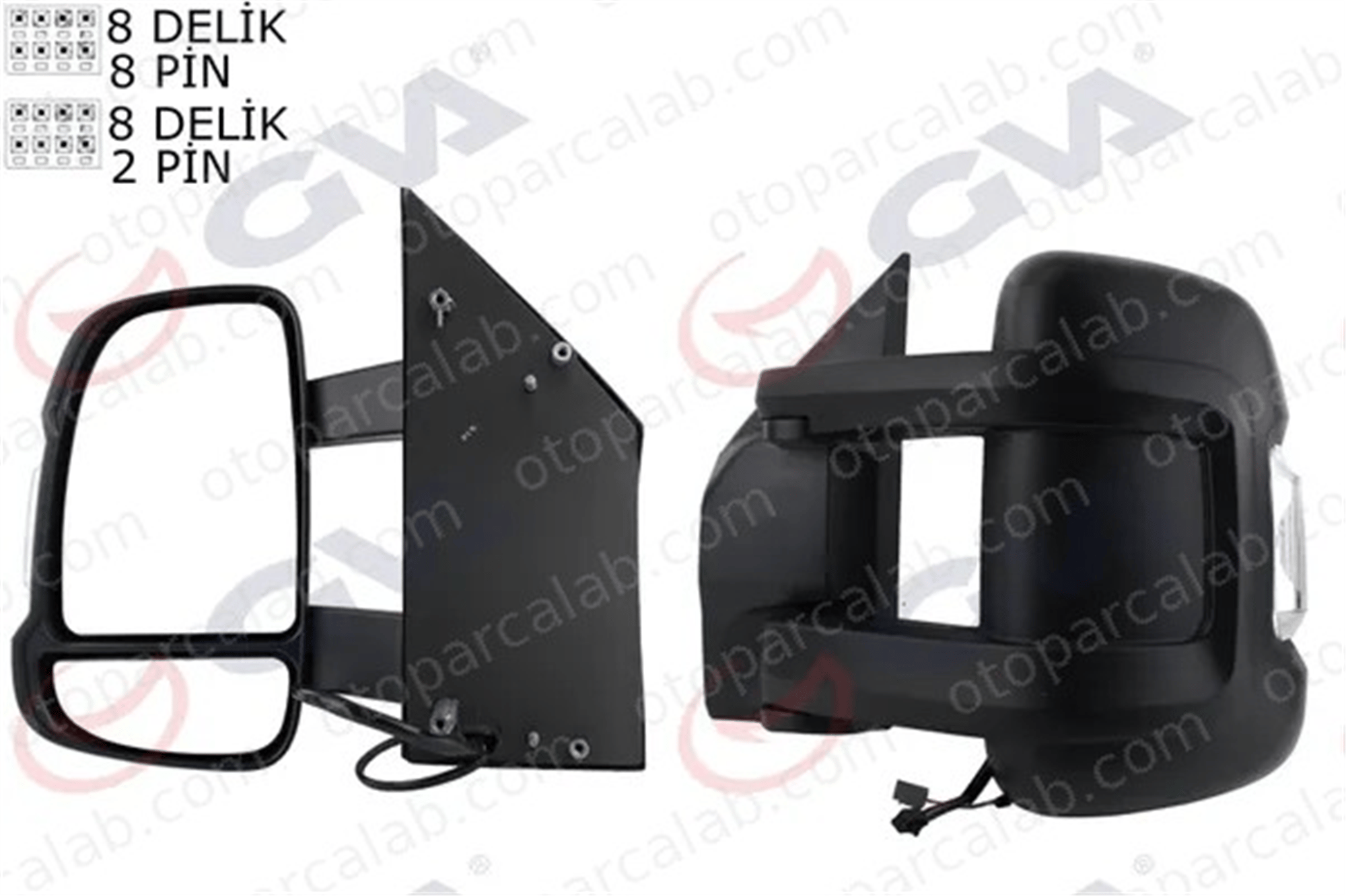 GVA 1027157 Dikiz Aynası Dış Sol CITROËN JUMPER Panelvan/Van JUMPER Platform şasi 8153X6 1635685280
