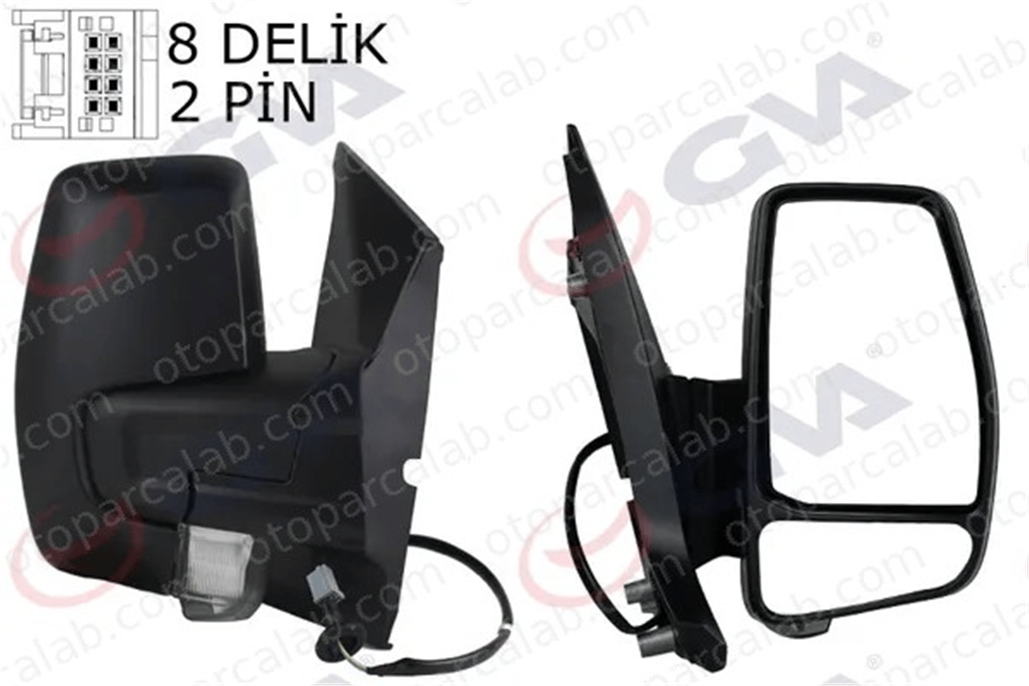 GVA 1032210 Dikiz Aynası Dış Sağ FORD TOURNEO CUSTOM V362 Minibüs/Otobüs TRANSIT CUSTOM V362 Minibüs/Otobüs 1766584 2013054