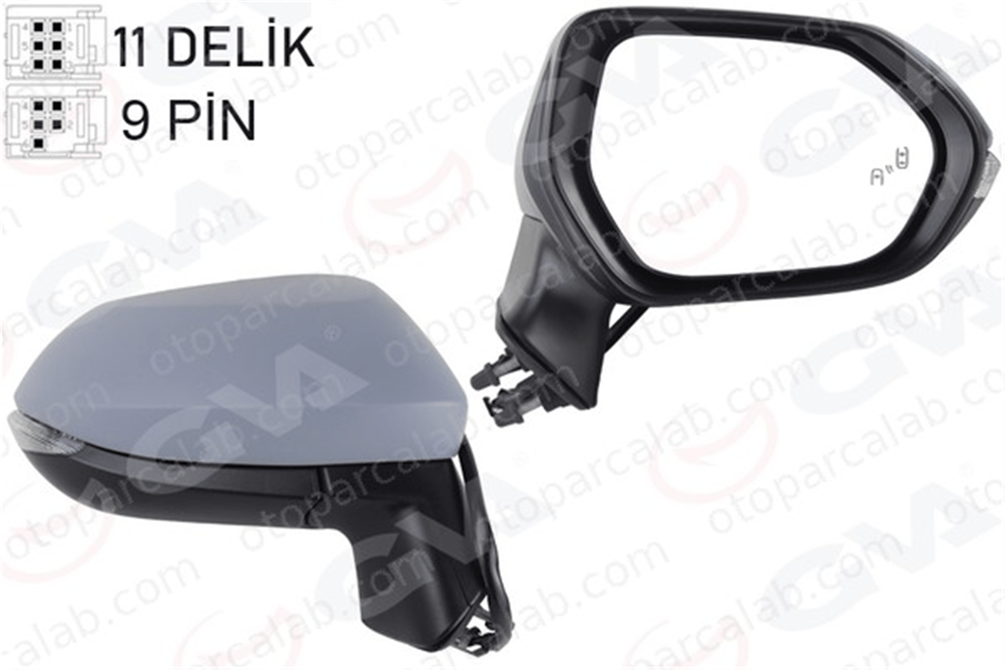 GVA 1071142 Dikiz Aynası Dış Sağ TOYOTA COROLLA Hatchback COROLLA Sedan 8791012F70 51000099915