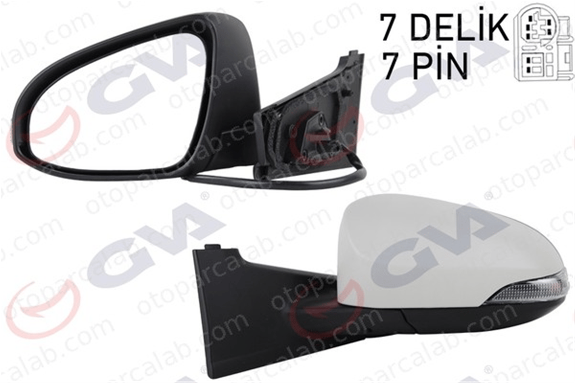 GVA 1071222 Dikiz Aynası Dış Sol TOYOTA YARIS 879400D590 8174052050