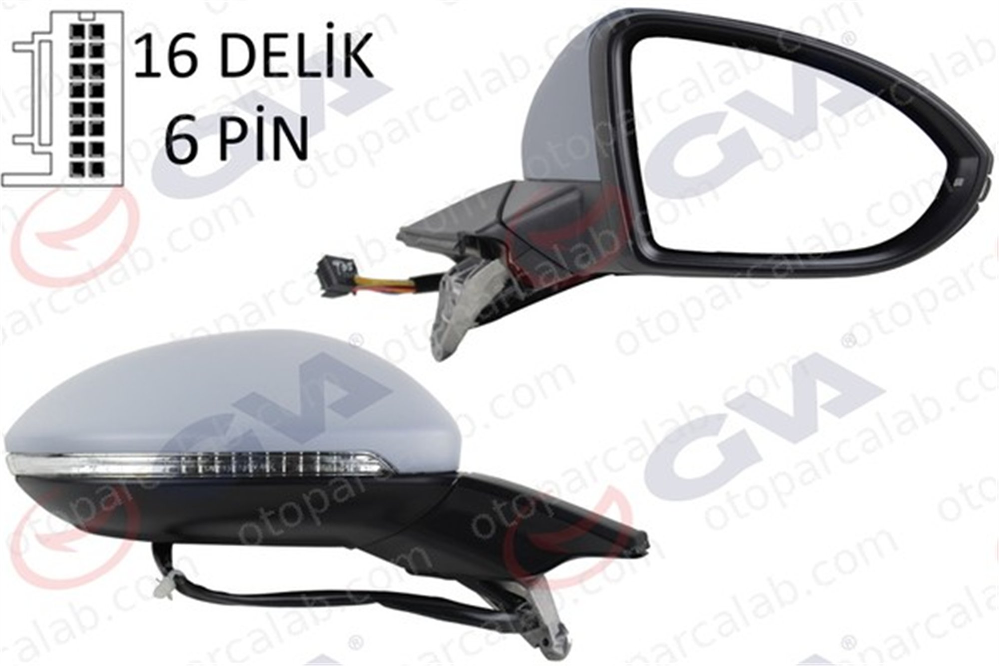 GVA 1075272 Dikiz Aynası Dış Sağ VW GOLF VII GOLF VII Variant 5G1857508CLGRU 5G0857522