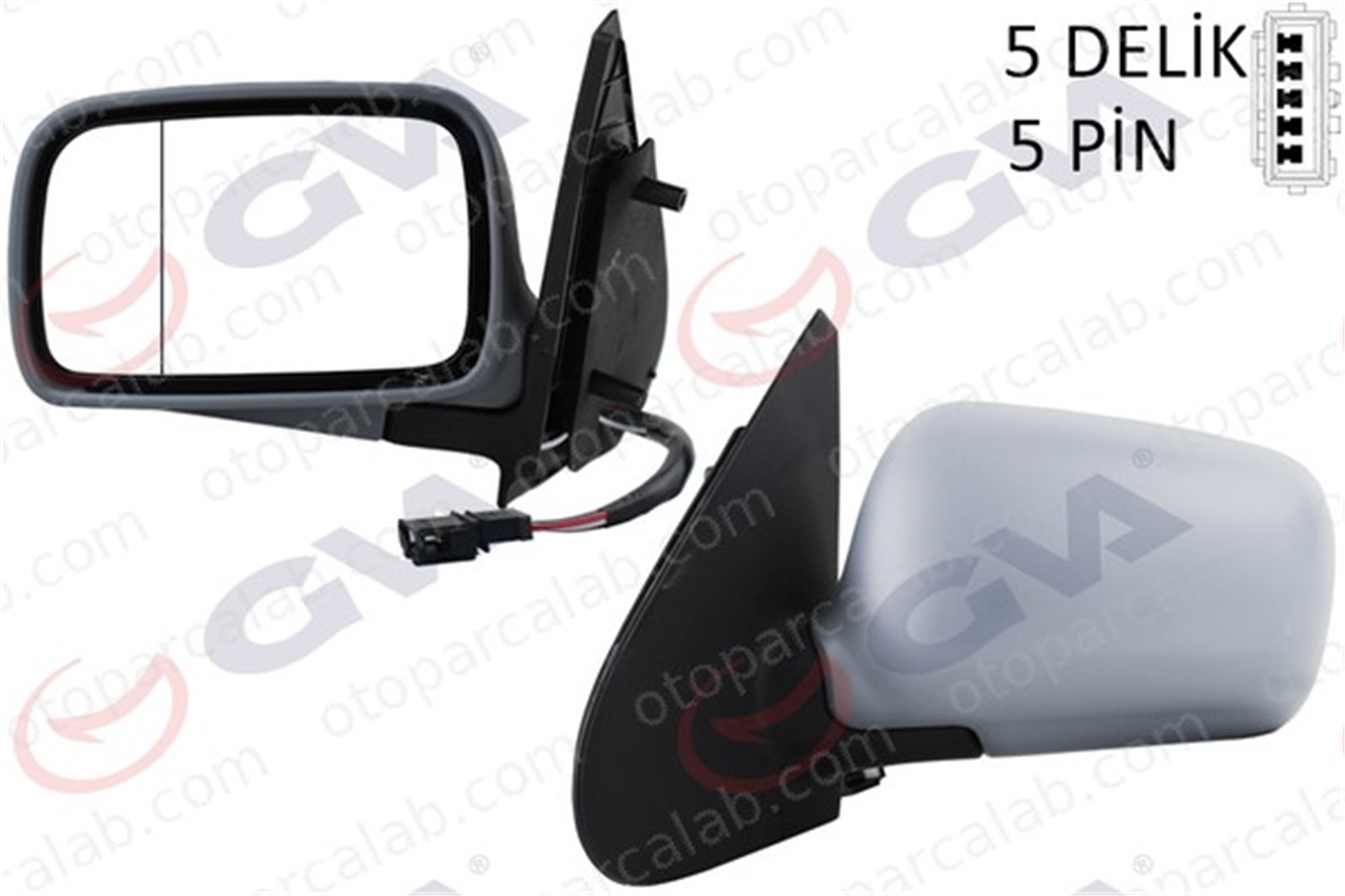 GVA 1075416 Dikiz Aynası Dış Sol VW POLO III POLO Van Kasa/eğik arka 6N1857507AGRU 6N1857521B