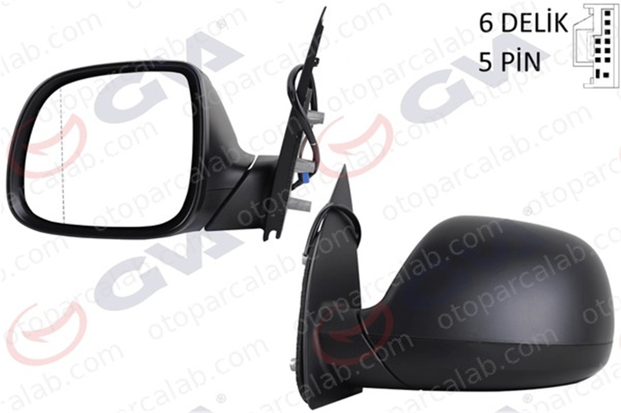 GVA 1075815 Dikiz Aynası Dış Sol VW AMAROK AMAROK Platform şasi 2H1857507CARYP 2H0857521C