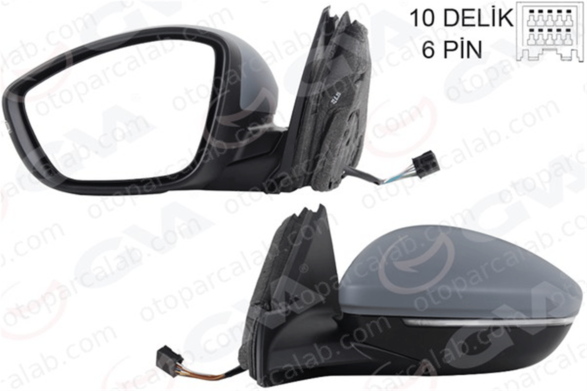 GVA 1090228 Dikiz Aynası Dış Sol PEUGEOT 208 II OPEL CORSA F 98260224XT 982620551T