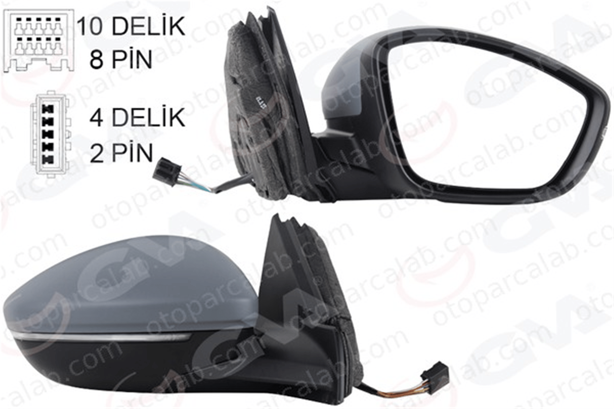 GVA 1090229 Dikiz Aynası Dış Sağ PEUGEOT 208 II OPEL CORSA F 98260175XT 983758811T