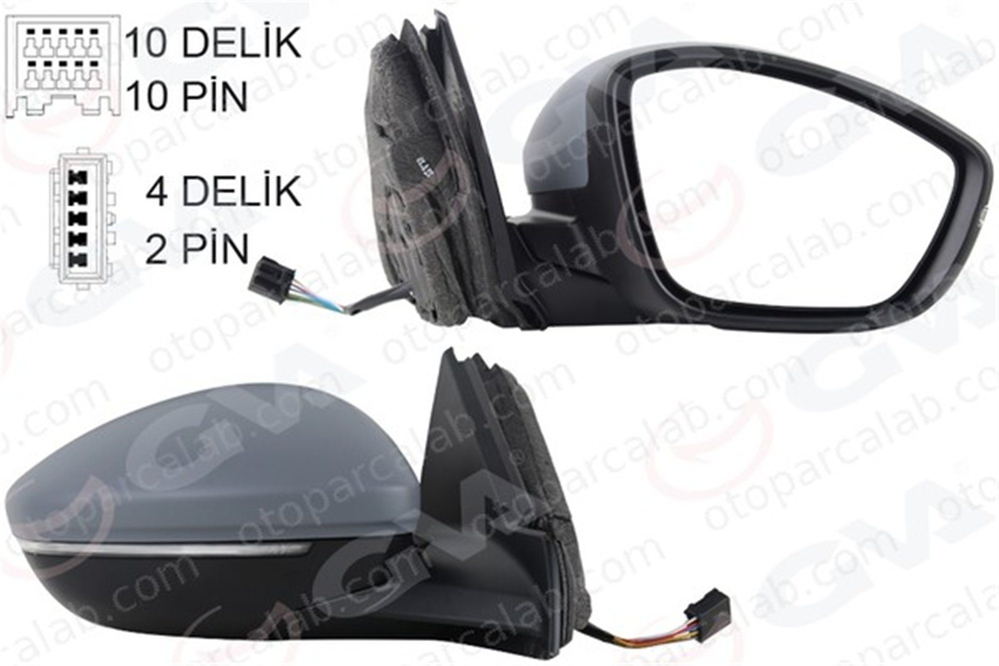 GVA 1090231 Dikiz Aynası Dış Sağ PEUGEOT 208 II OPEL CORSA F 98260175XT 983758811T