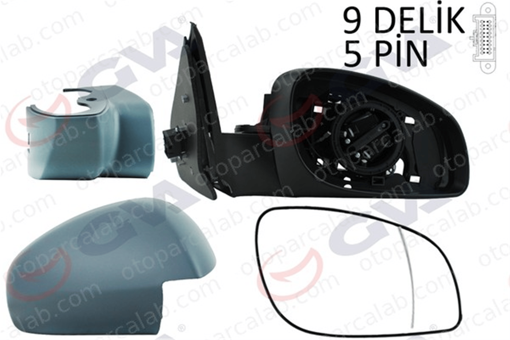 GVA 1090335 Dikiz Aynası Dış Sağ OPEL VECTRA C VECTRA C GTS 6428265 6428820