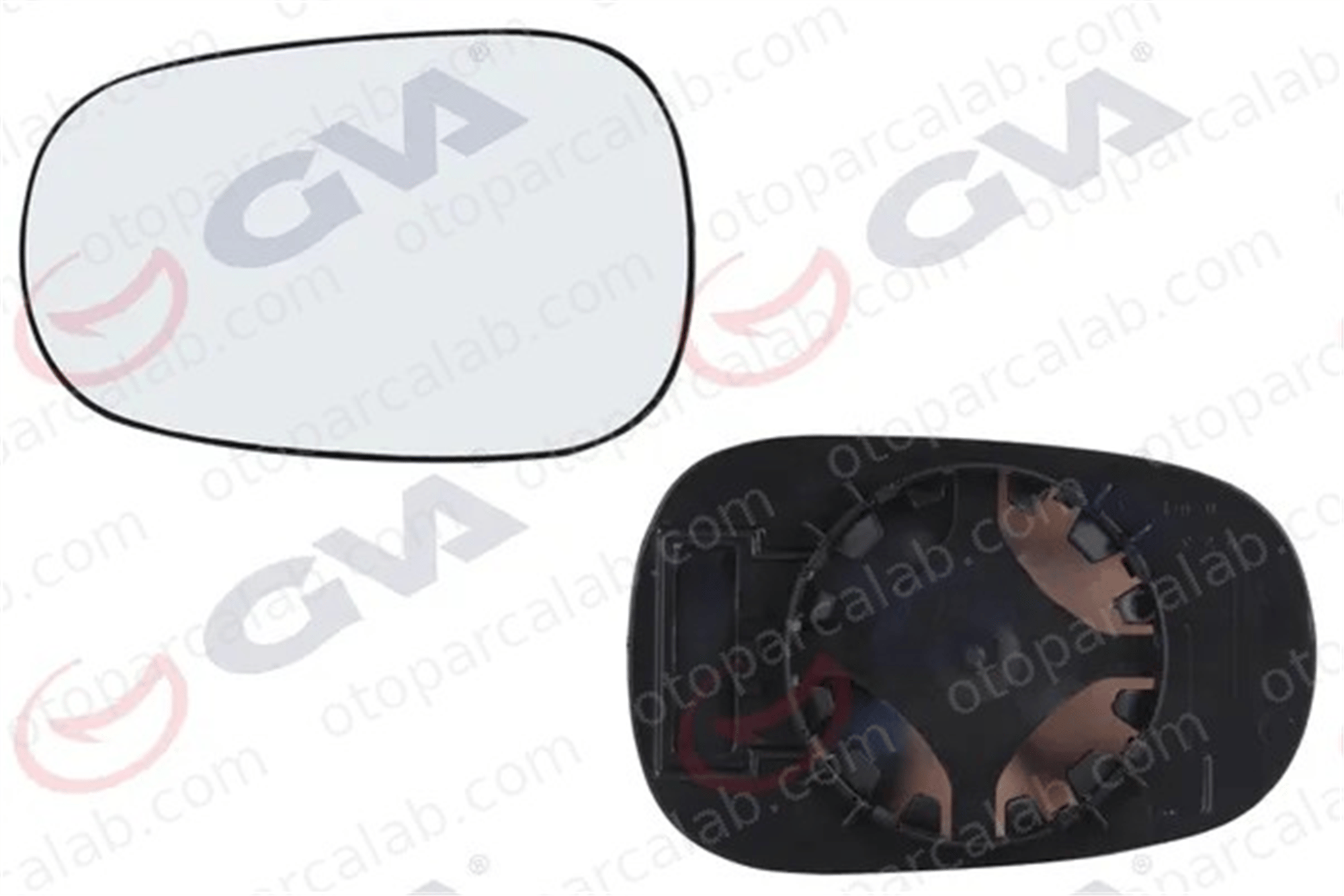 GVA 1119024 Ayna Camı Dış Sağ veya Sol RENAULT CLIO II MEGANE I 6001547923 7701040255