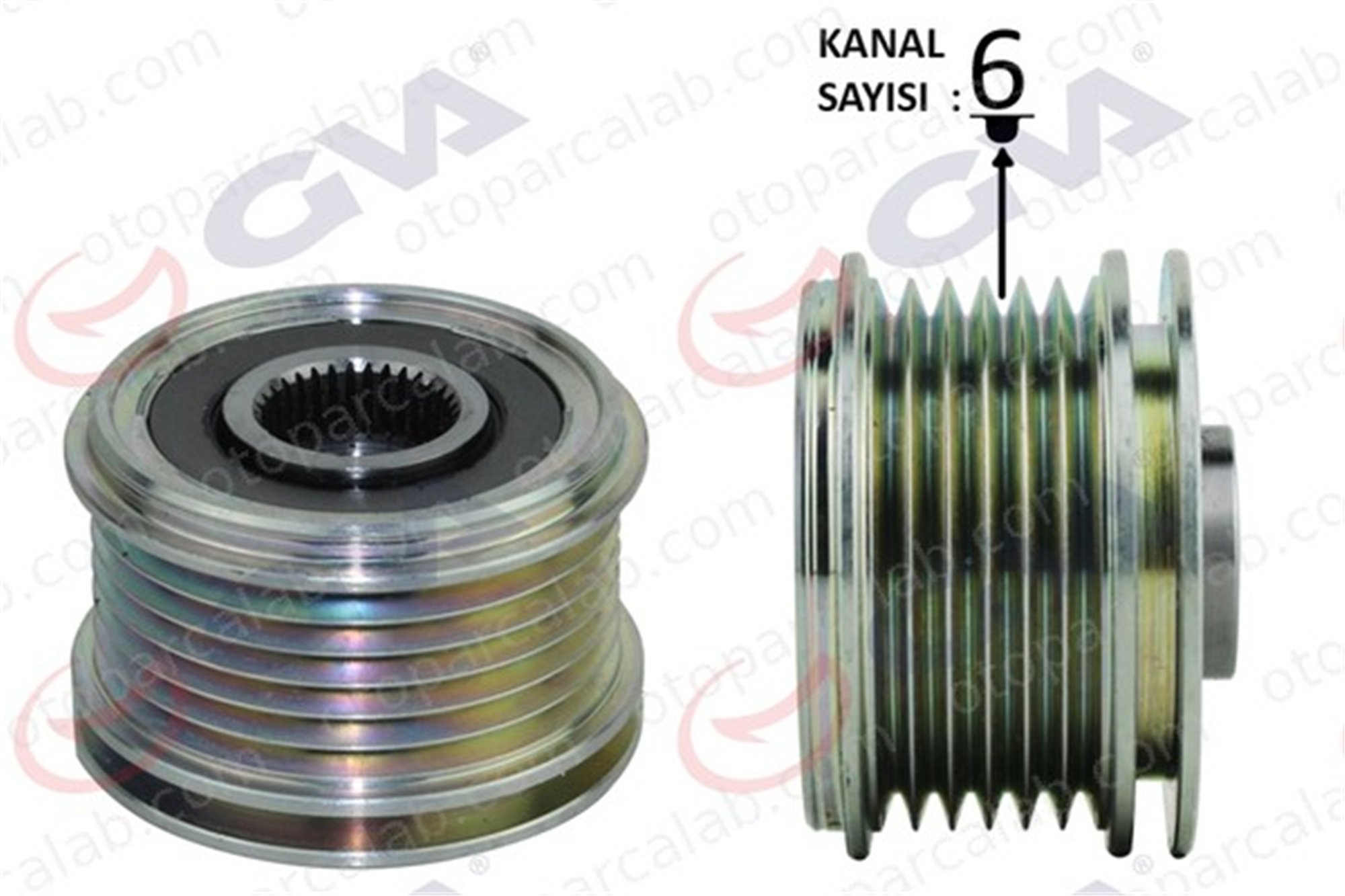 GVA 2845001 Alternatör Kasnağı CITROËN JUMPER Panelvan/Van JUMPER Platform şasi 9809200480 5703A4