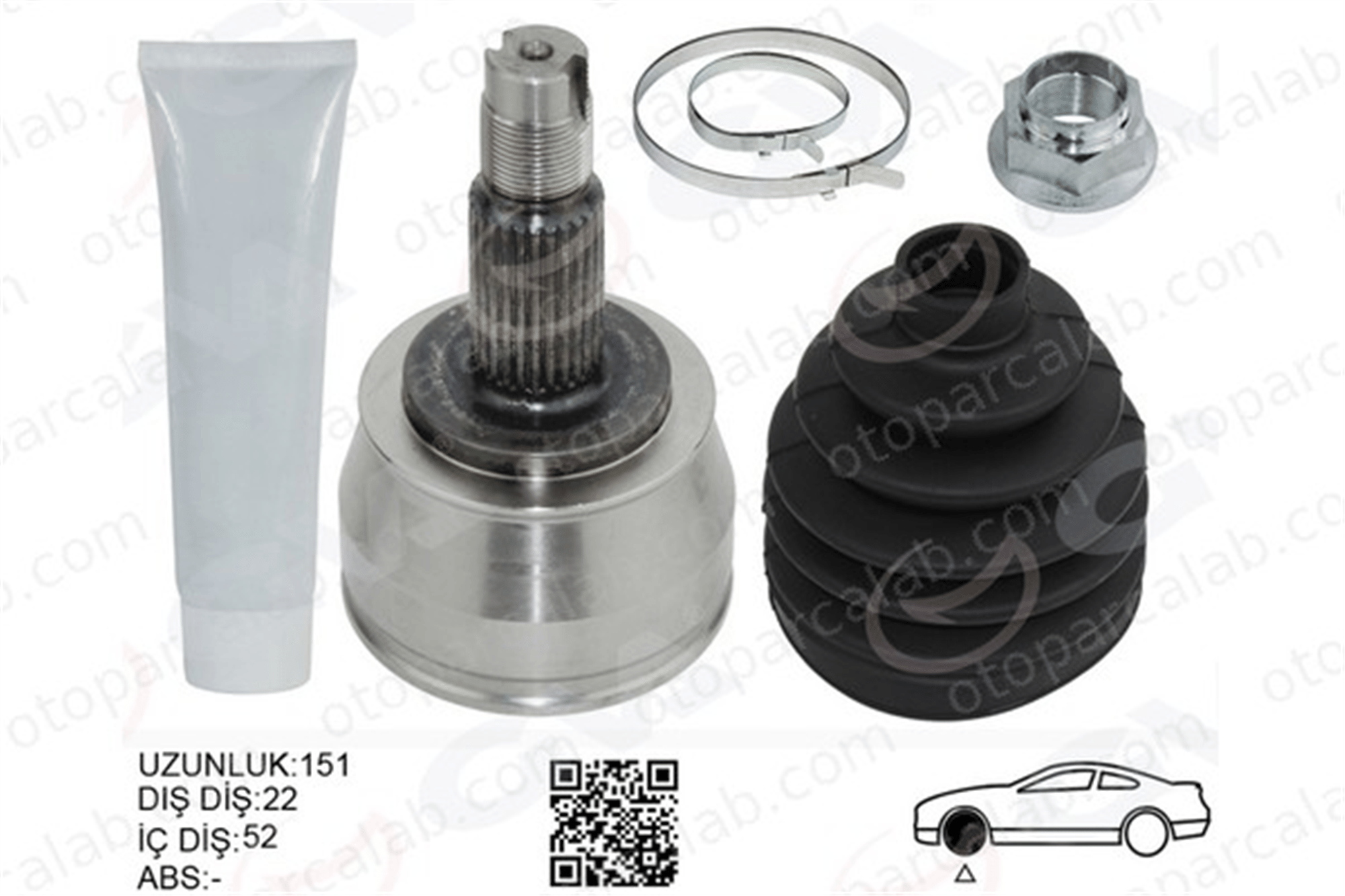 GVA 4421005K Aks Kafası Ön Dış Sağ veya Sol FIAT PALIO Weekend SIENA 46307122 7078573