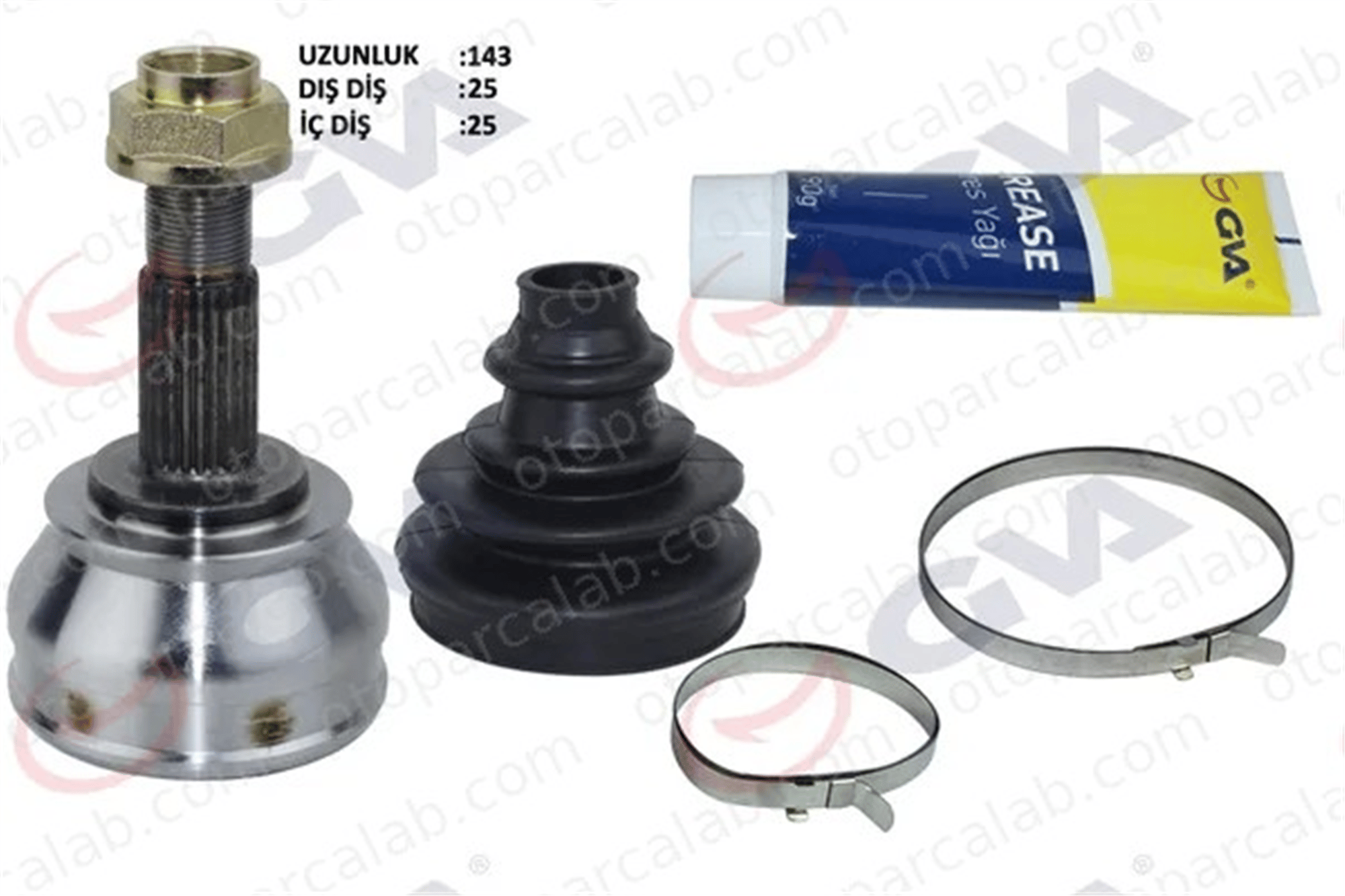 GVA 4429160K Aks Kafası Ön Dış Sağ veya Sol ALFA ROMEO MITO FIAT PUNTO 46308915 71771179