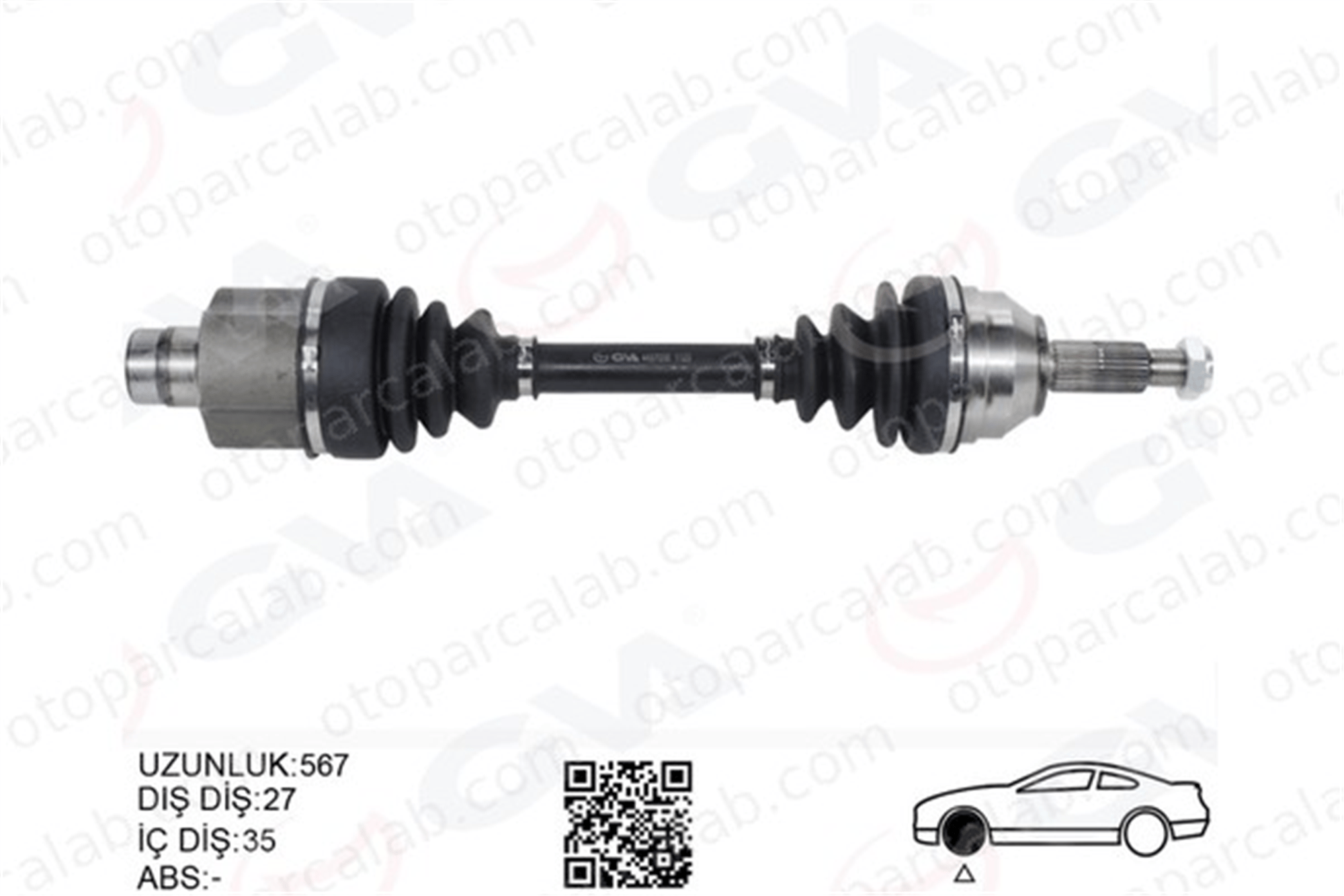 GVA 4437000 Aks Komple Ön Sağ FORD MONDEO I MONDEO I Turnier 96BG3B436AAB 1132653
