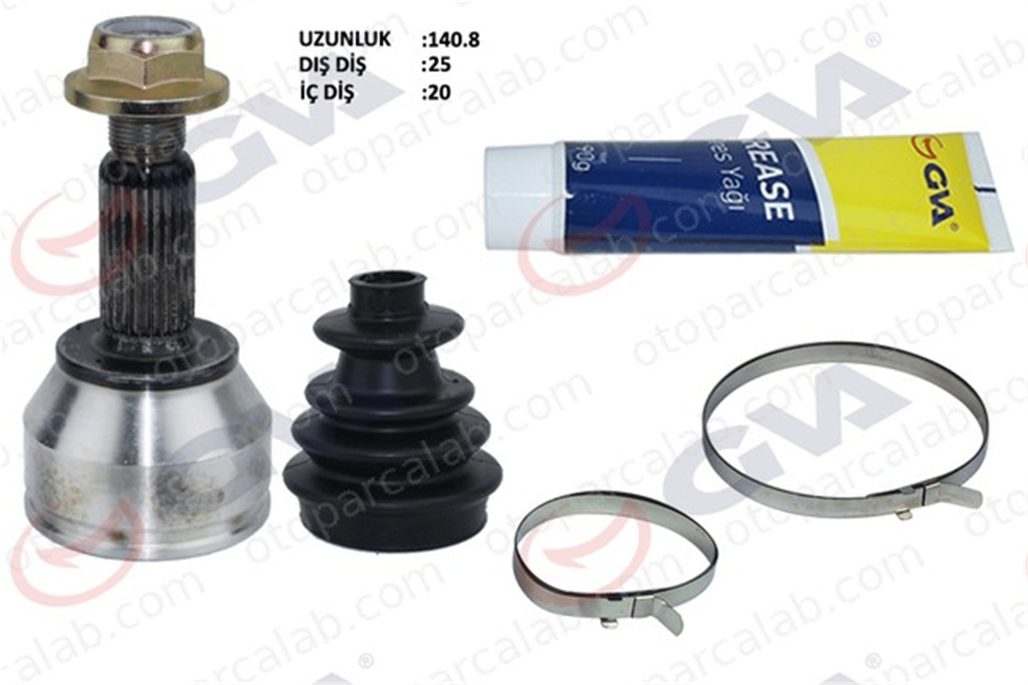 GVA 4437220K Aks Kafası Ön Dış Sağ veya Sol FORD FIESTA V FIESTA V Van 1142787 Y40225600