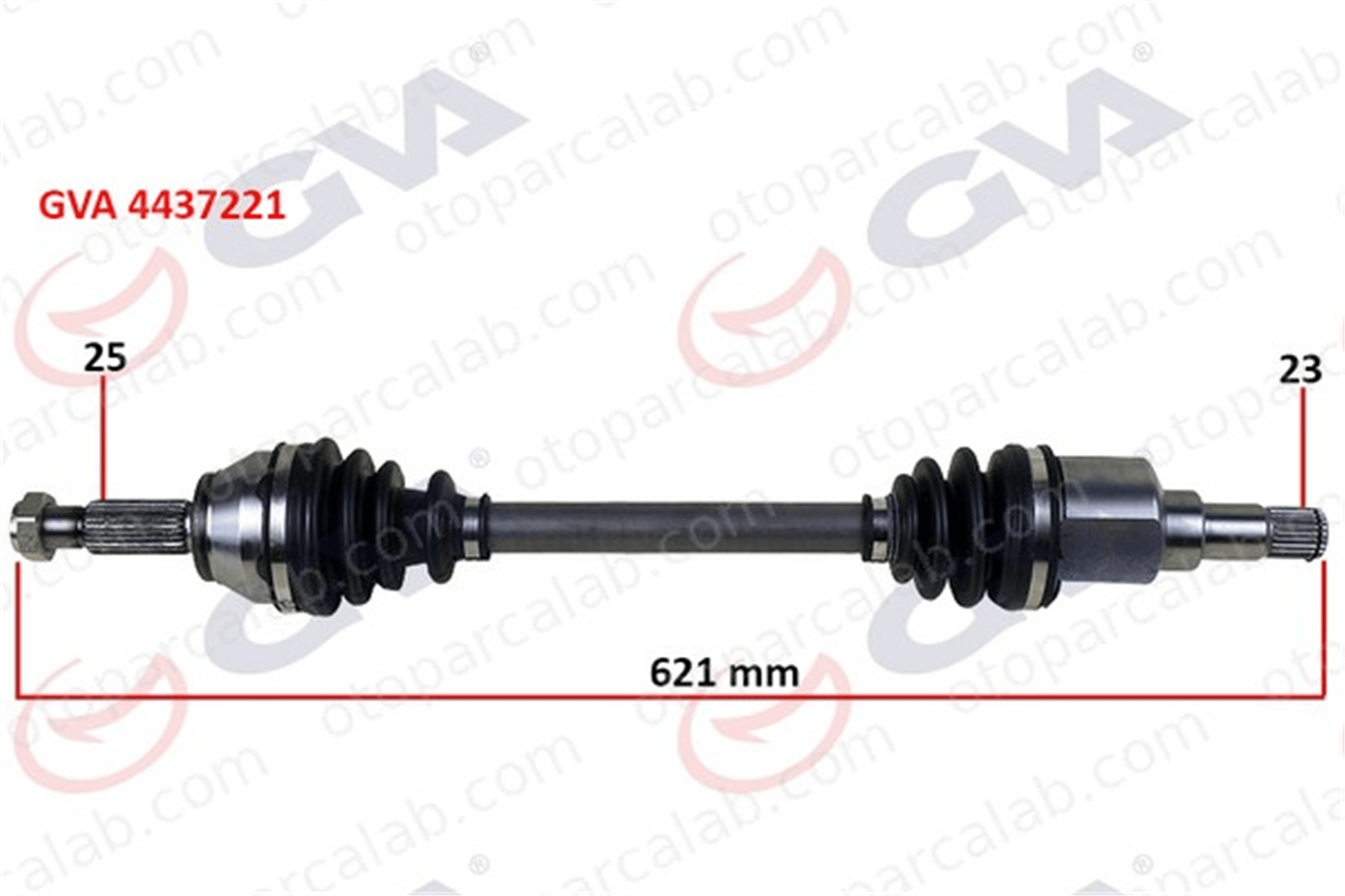 GVA 4437221 Aks Komple Ön Sol FORD FIESTA VI FIESTA V 8V513B437AAC 2S613B437AD