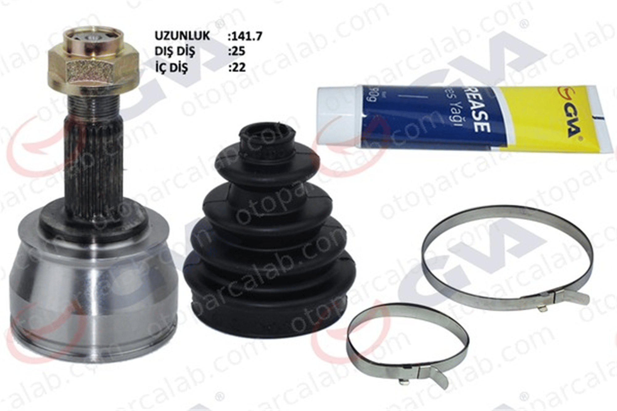 GVA 4450820K Aks Kafası Ön Dış Sağ veya Sol FIAT PANDA 500 3273TC 3272SL