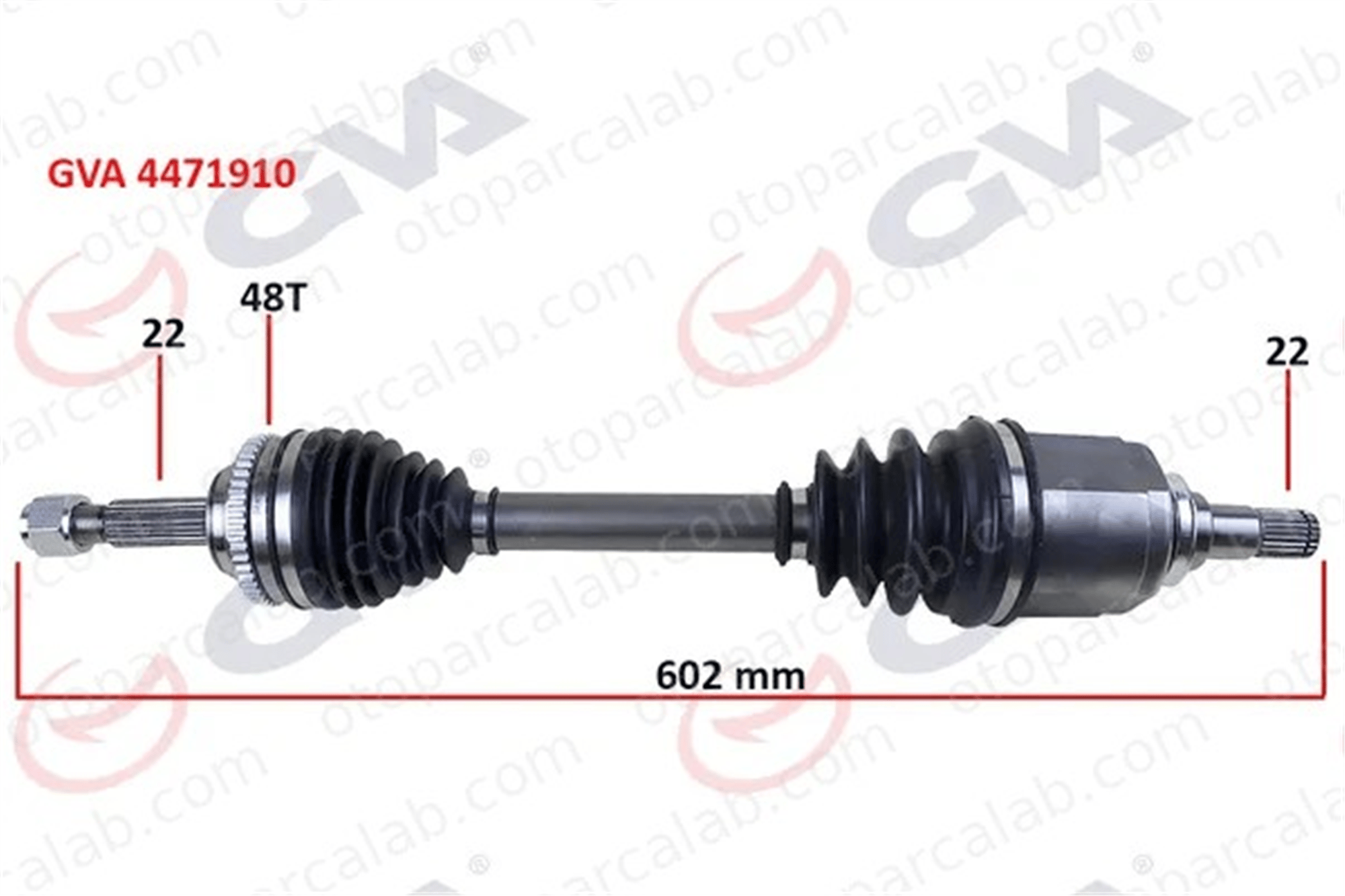 GVA 4471910 Aks Komple Ön Sol DAEWOO KALOS CHEVROLET AVEO / KALOS Hatchback 96485019 96963323