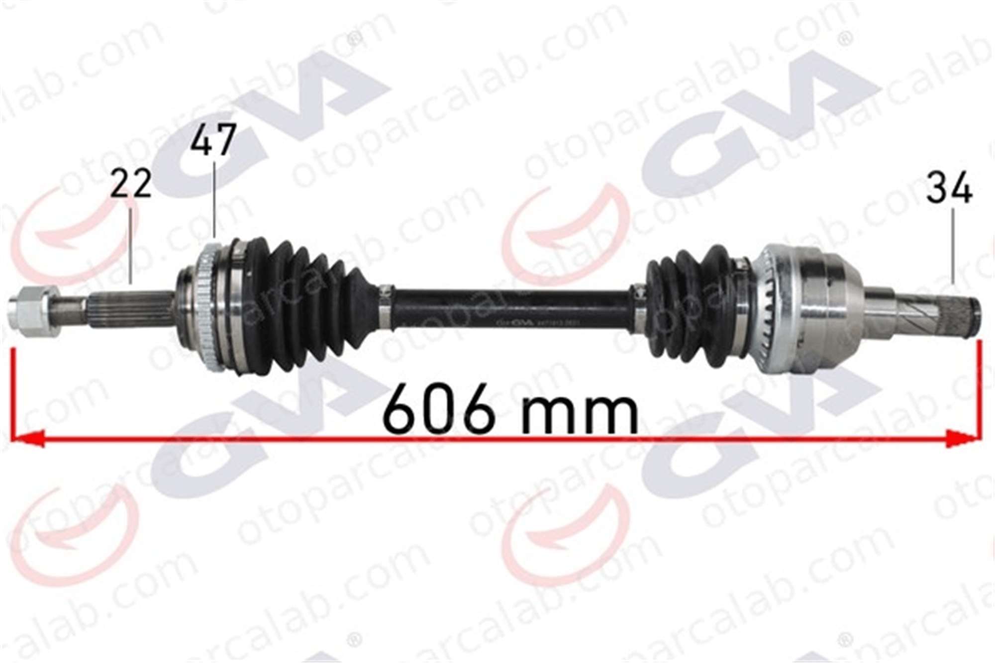 GVA 4471913 Aks Komple Ön Sol CHEVROLET AVEO / KALOS Hatchback AVEO / KALOS Sedan 96348790 96348788