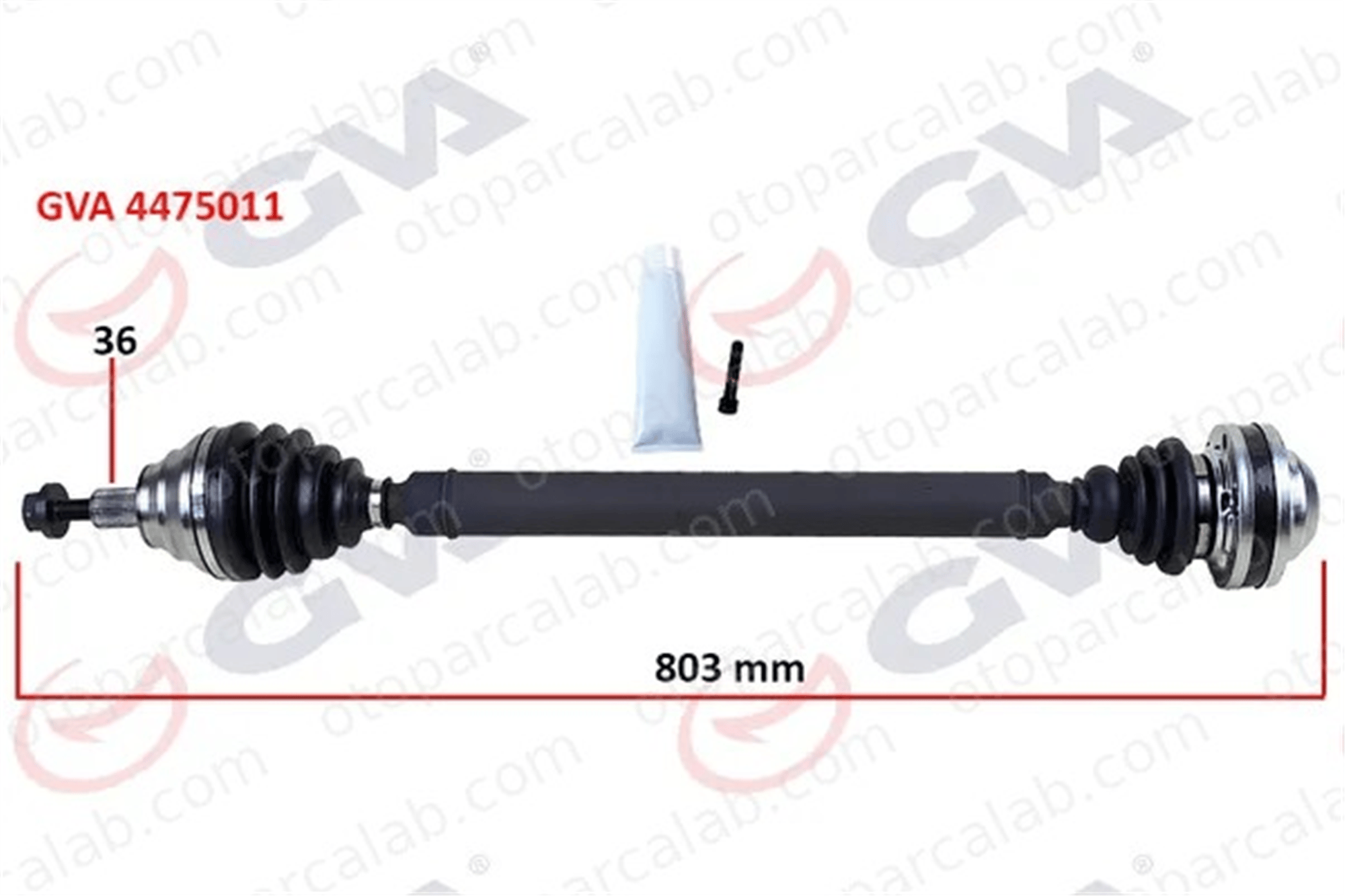GVA 4475011 Aks Komple Ön Sağ VW CADDY IV MPV CADDY ALLTRACK Kasa/büyük limuzin 2K0407272E 3Q0407272AB