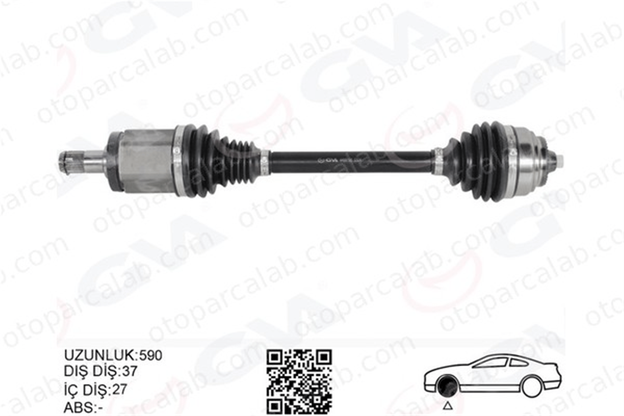GVA 4499195 Aks Komple Ön Sol BMW X3 X4 31607619657 31608675013