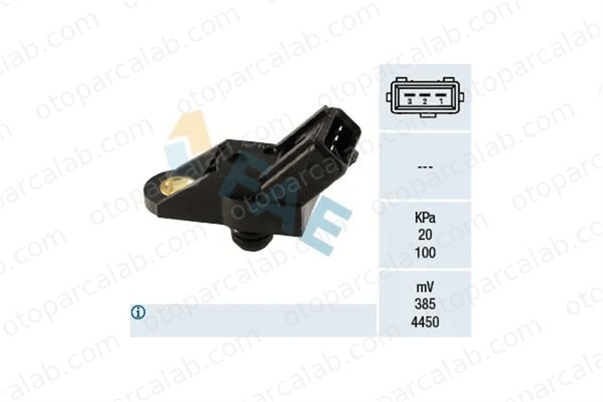 GVA 5343720 MAP Sensörü CITROËN SAXO XSARA 19209H 19200E