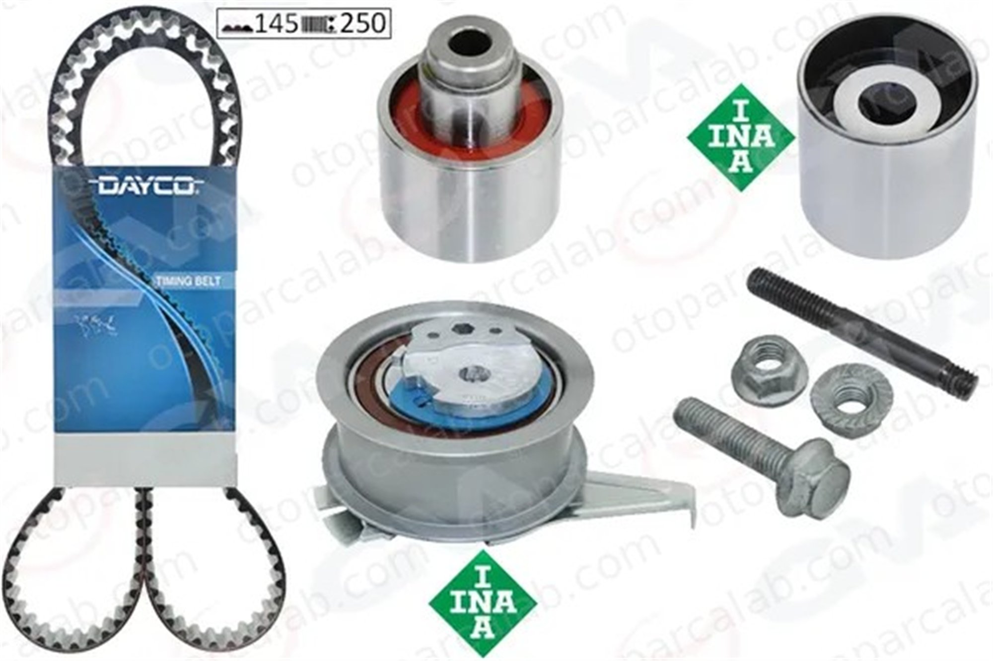 GVA 59T7560D Triger Kayış Seti AUDI Q5 SEAT LEON ST 4L198119A 4L198119B
