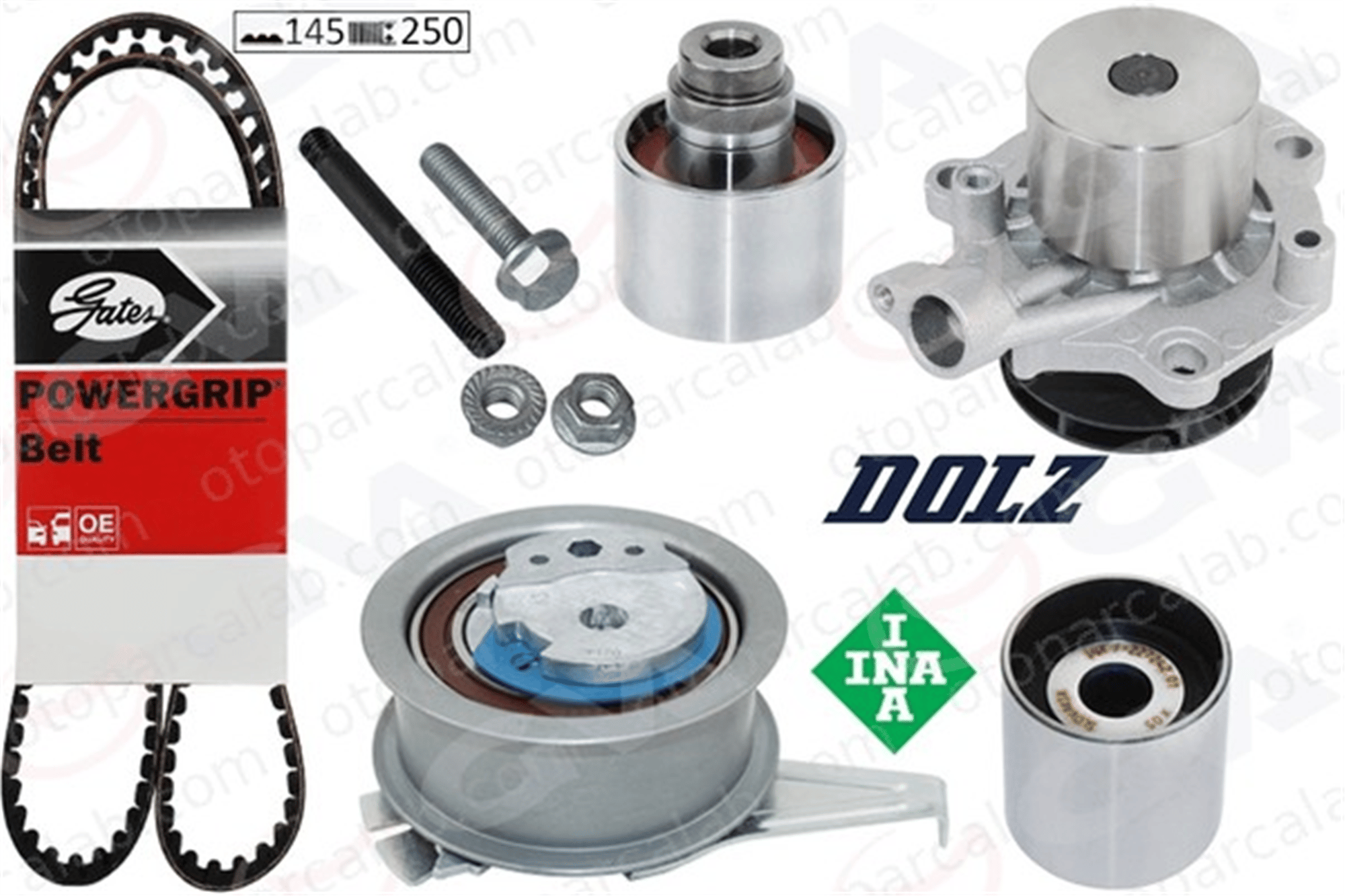 GVA 59WPK7560G Triger Kayış Seti AUDI Q5 SEAT LEON ST 4L198119B 4L198119A