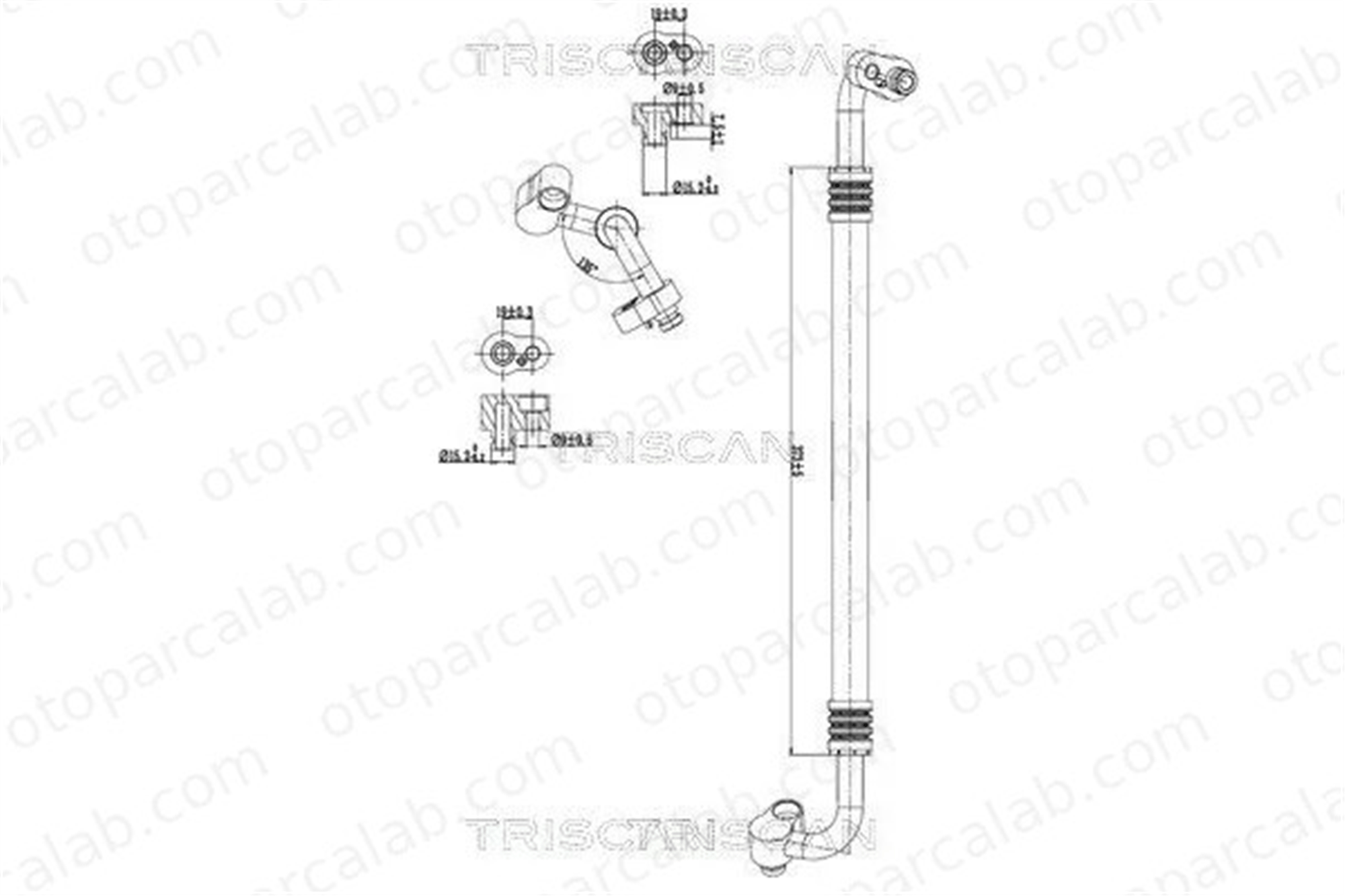 GVA 9105816 Klima Hortumu VW GOLF PLUS V SKODA OCTAVIA II 1K0820721BF 1K0820721M