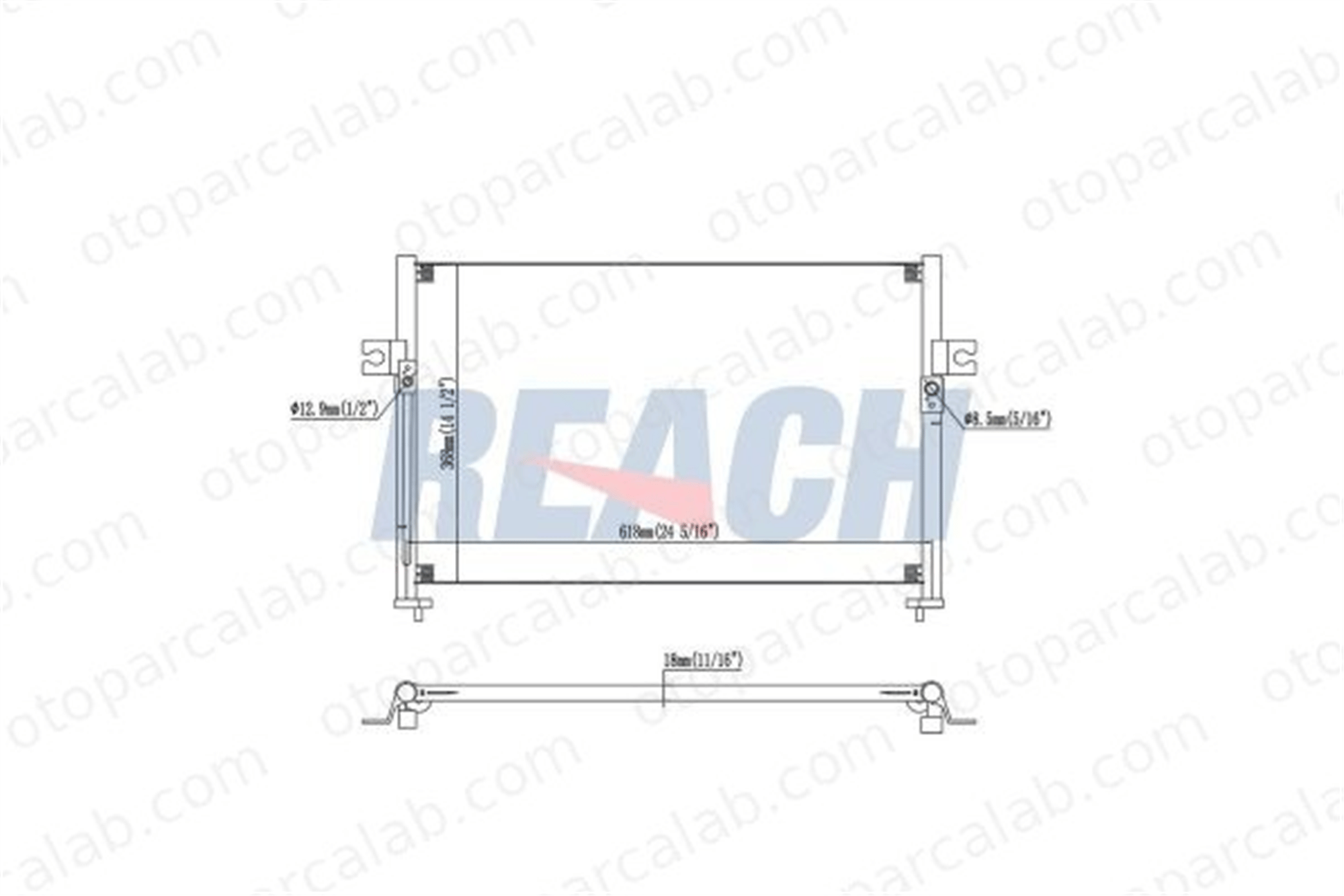 HANON 976064A002 Klima Radyatörü HYUNDAI H-1 / STAREX Minibüs/Otobüs H-1 Panelvan/Van 976064A002 976064A000