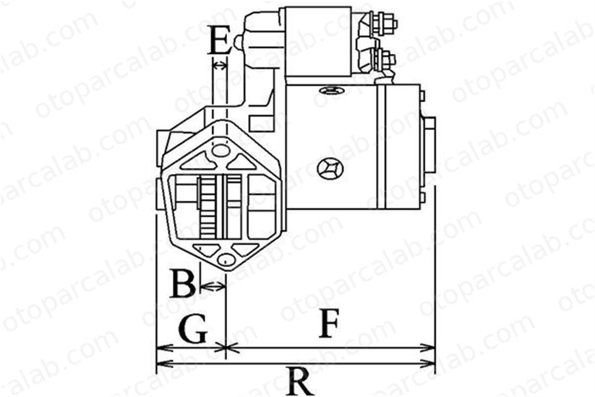 HC CARGO F 032 111 699 Marş Dinamosu HC-CARGO F 032 111 699 CHEVROLET BLAZER S10 CADILLAC ESCALADE 2817056 1469603
