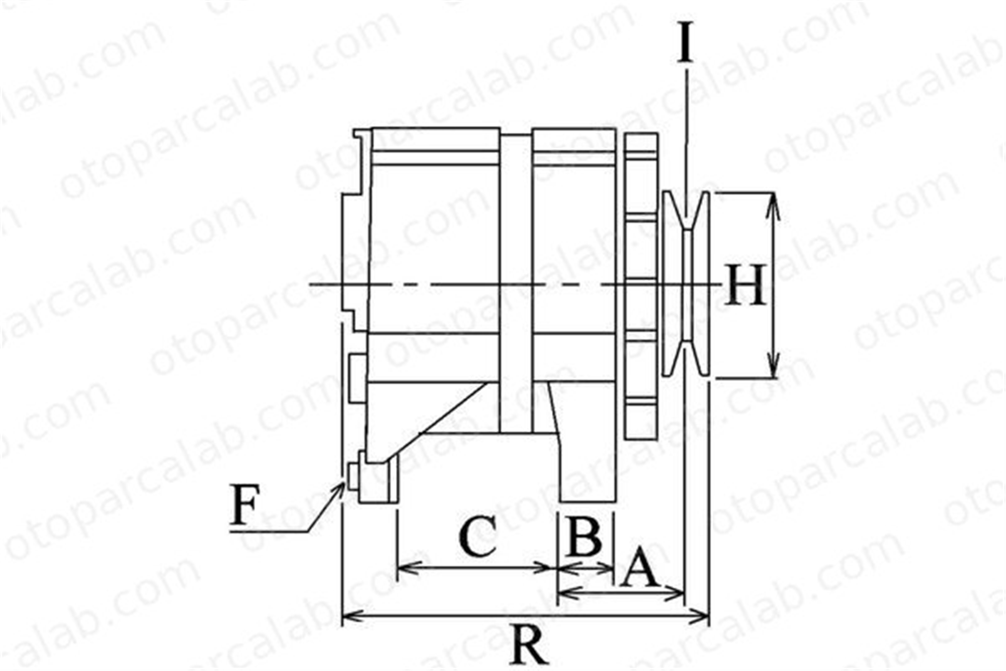 HC CARGO F 032 116 469 Alternatör HC-CARGO F 032 116 469 LEXUS IS II 2706031050 2706031051