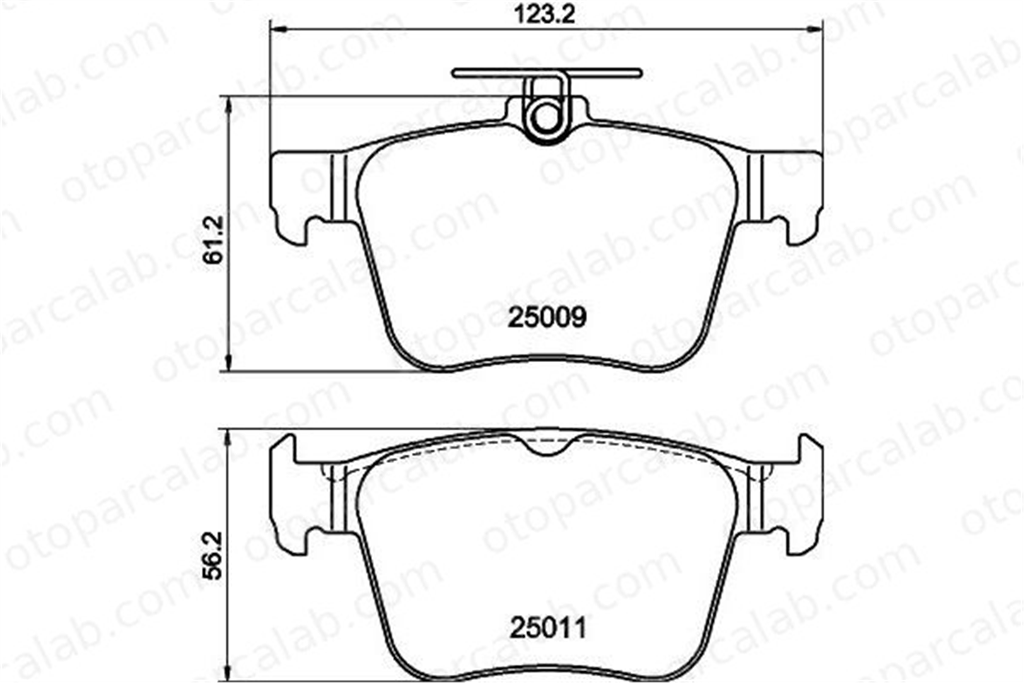 HELLA 8DB 355 020-261 Fren Disk Balata Arka AUDI A3 Limousine A3 Sportback 3Q0698451F 8V0698451D