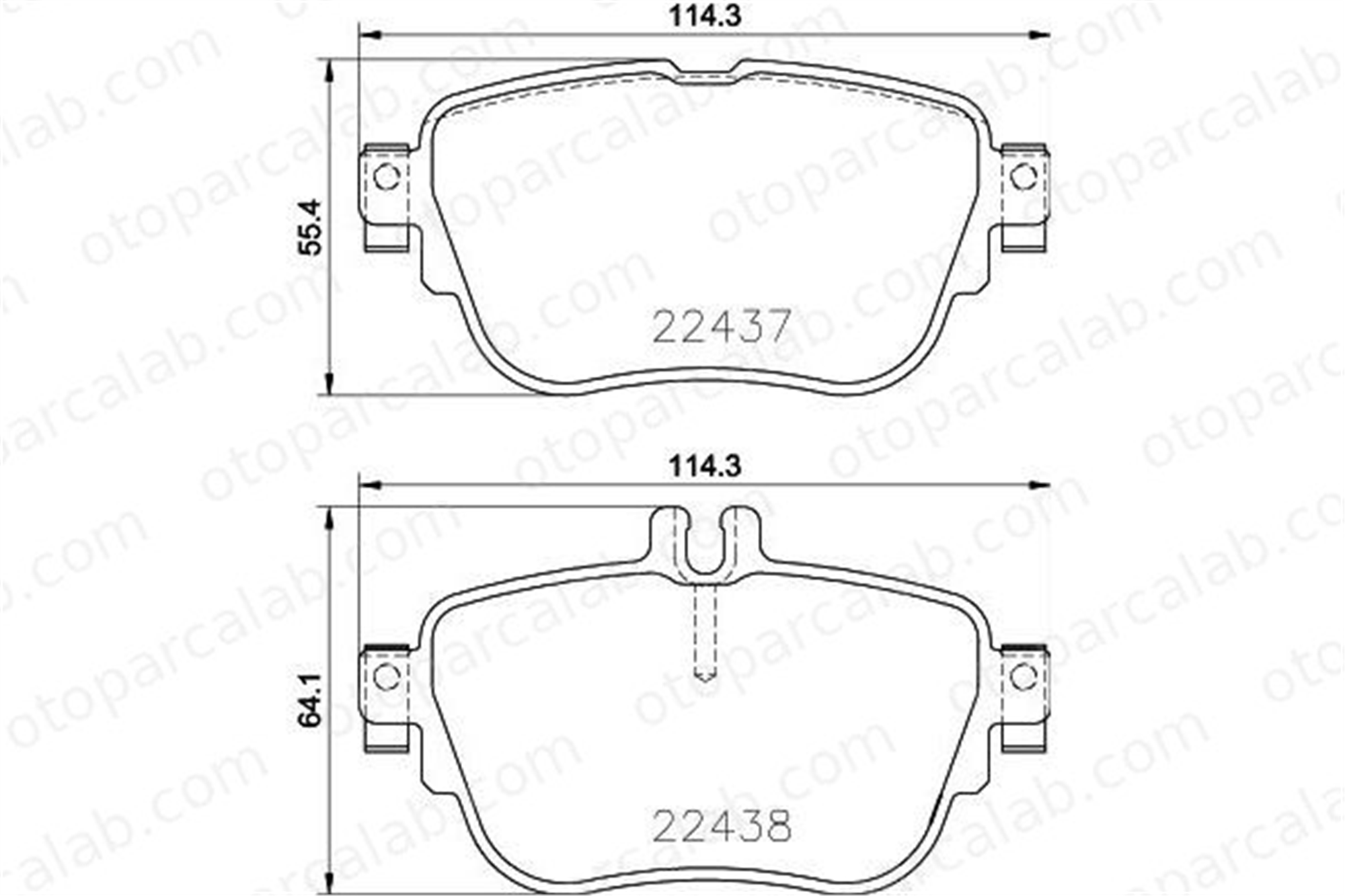 HELLA 8DB 355 025-781 Fren Disk Balata Arka MERCEDES-BENZ E-SERISI E-SERISI T-Model A0004209700 4206000