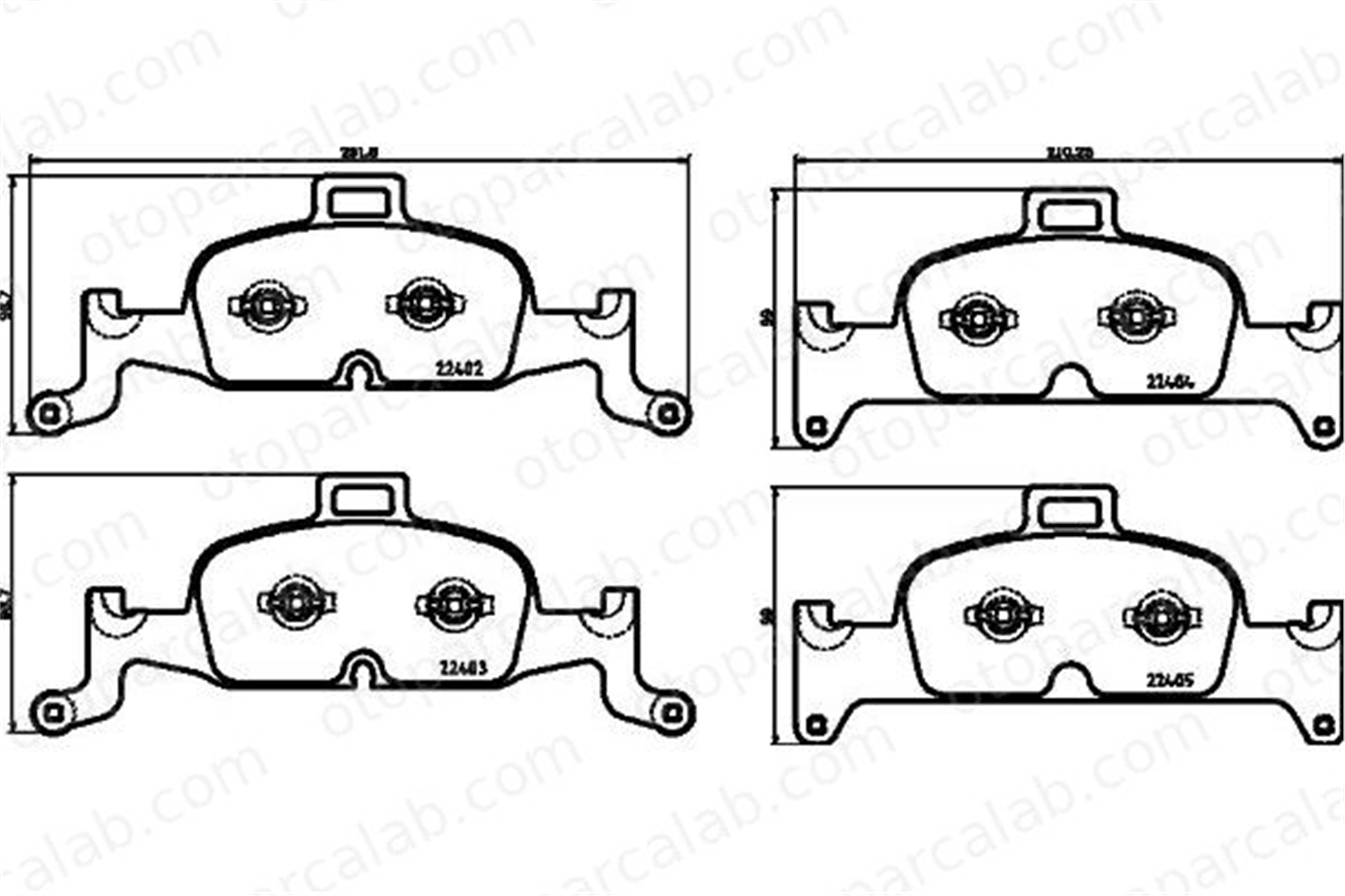 HELLA 8DB 355 025-811 Fren Disk Balata Ön AUDI A4 B9 Avant A4 B9 8W0698151AQ 8W0698151AC