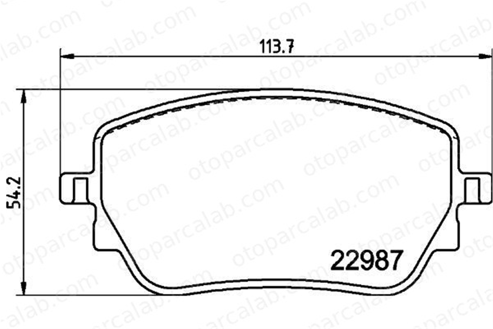 HELLA 8DB 355 039-231 Fren Disk Balata Arka MERCEDES-BENZ A-SERISI CLA A0004201706 4207600