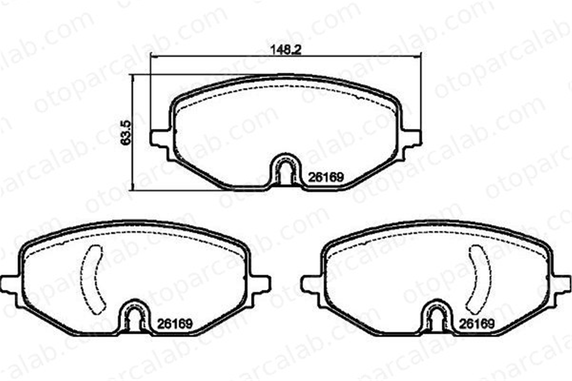 HELLA 8DB 355 040-801 Fren Disk Balata Ön SEAT LEON LEON Sportstourer 5WA698151 5WA698151A