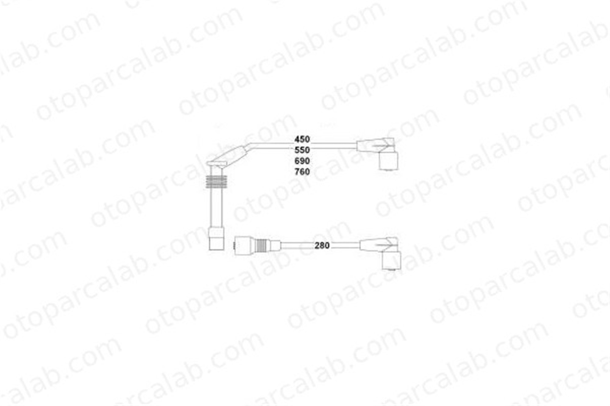 HELLUX HBK3244 Buji Kablosu OPEL CORSA B COMBO Kasa/büyük limuzin 1612606 90510857