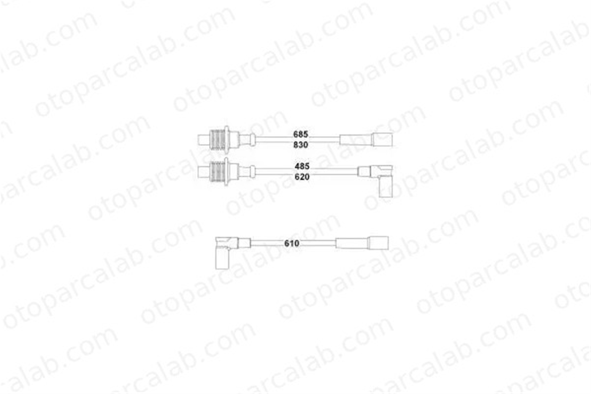 HELLUX HBK3284 Buji Kablosu CITROËN BX PEUGEOT 405 I 5967E5 96012473