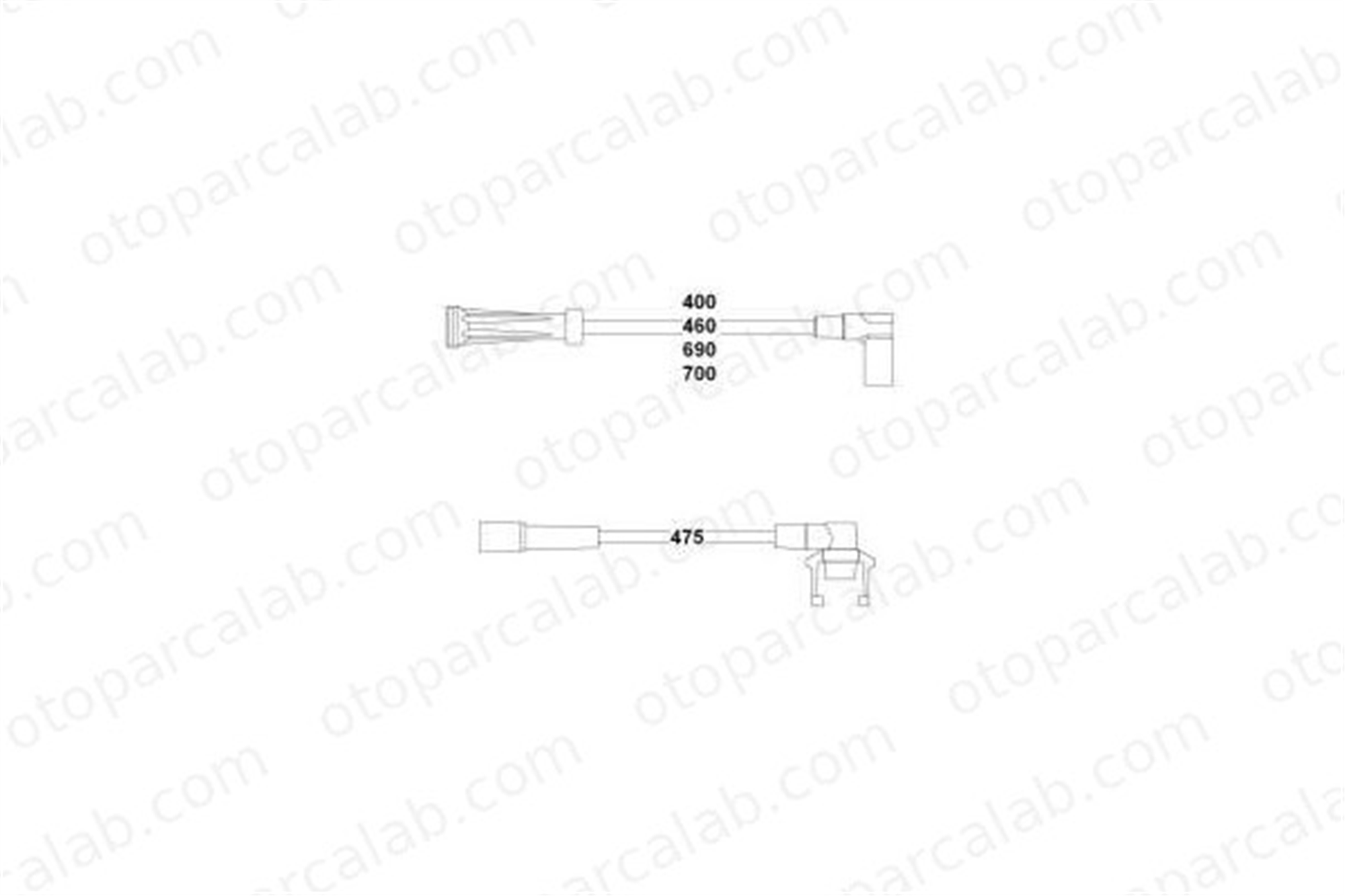 HELLUX HBK3315 Buji Kablosu RENAULT 19 II CLIO I 7700742835 7700749517