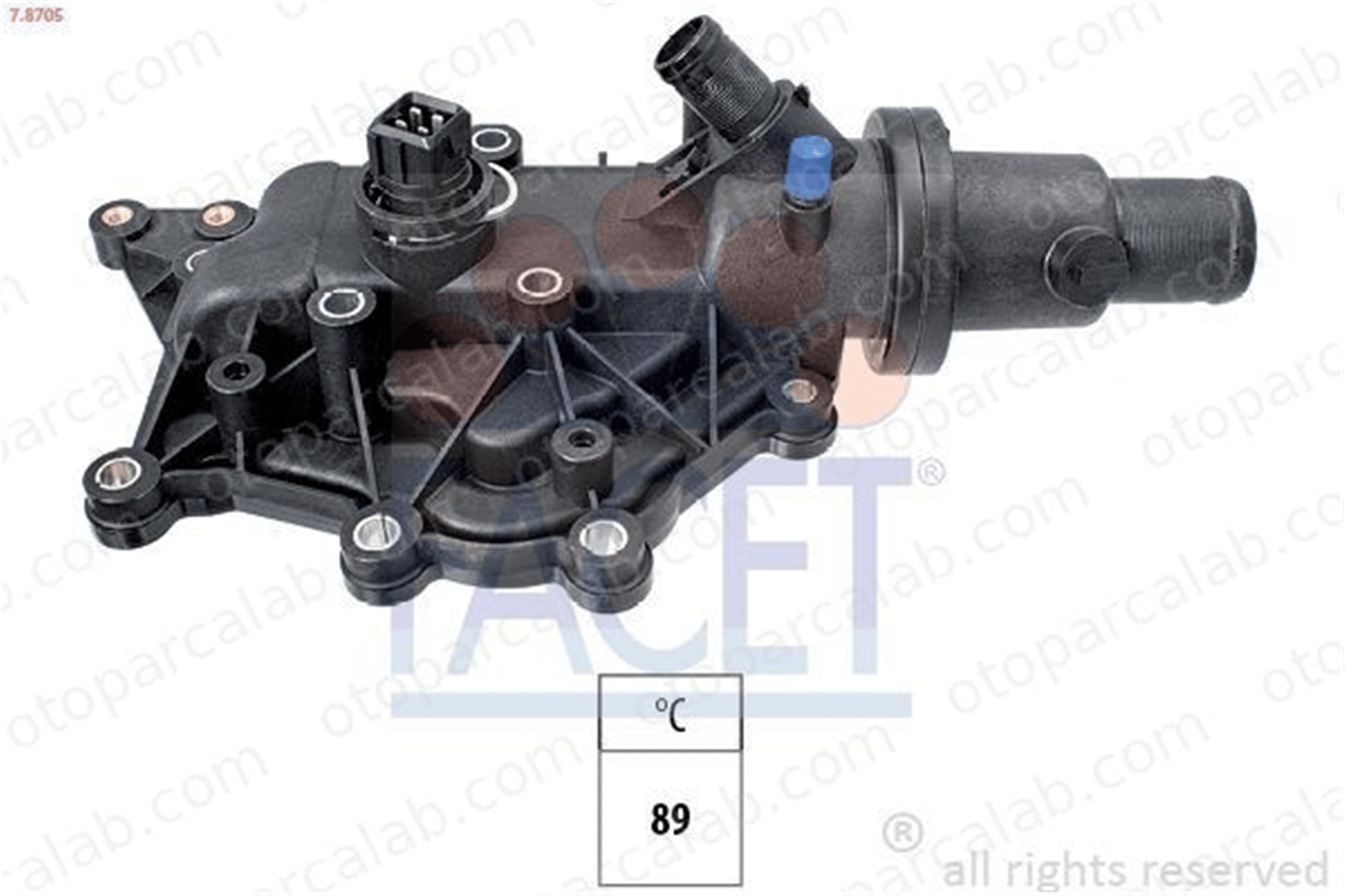 HELLUX HTR.251021 Termostat 89 °C RENAULT MEGANE II CLIO III 8200561434 8200158269