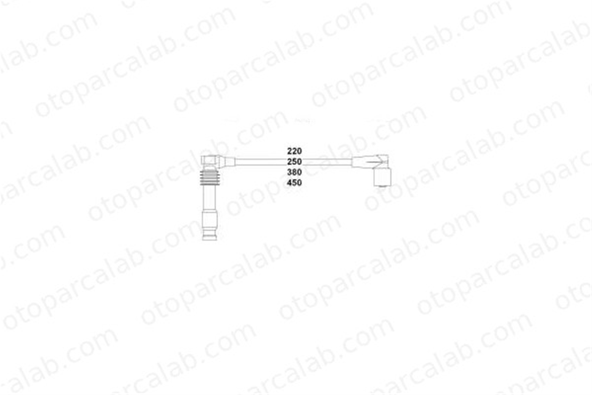 HELLUX LPG3233 Buji Kablosu OPEL VECTRA B VECTRA B Station wagon 1612598 90487571
